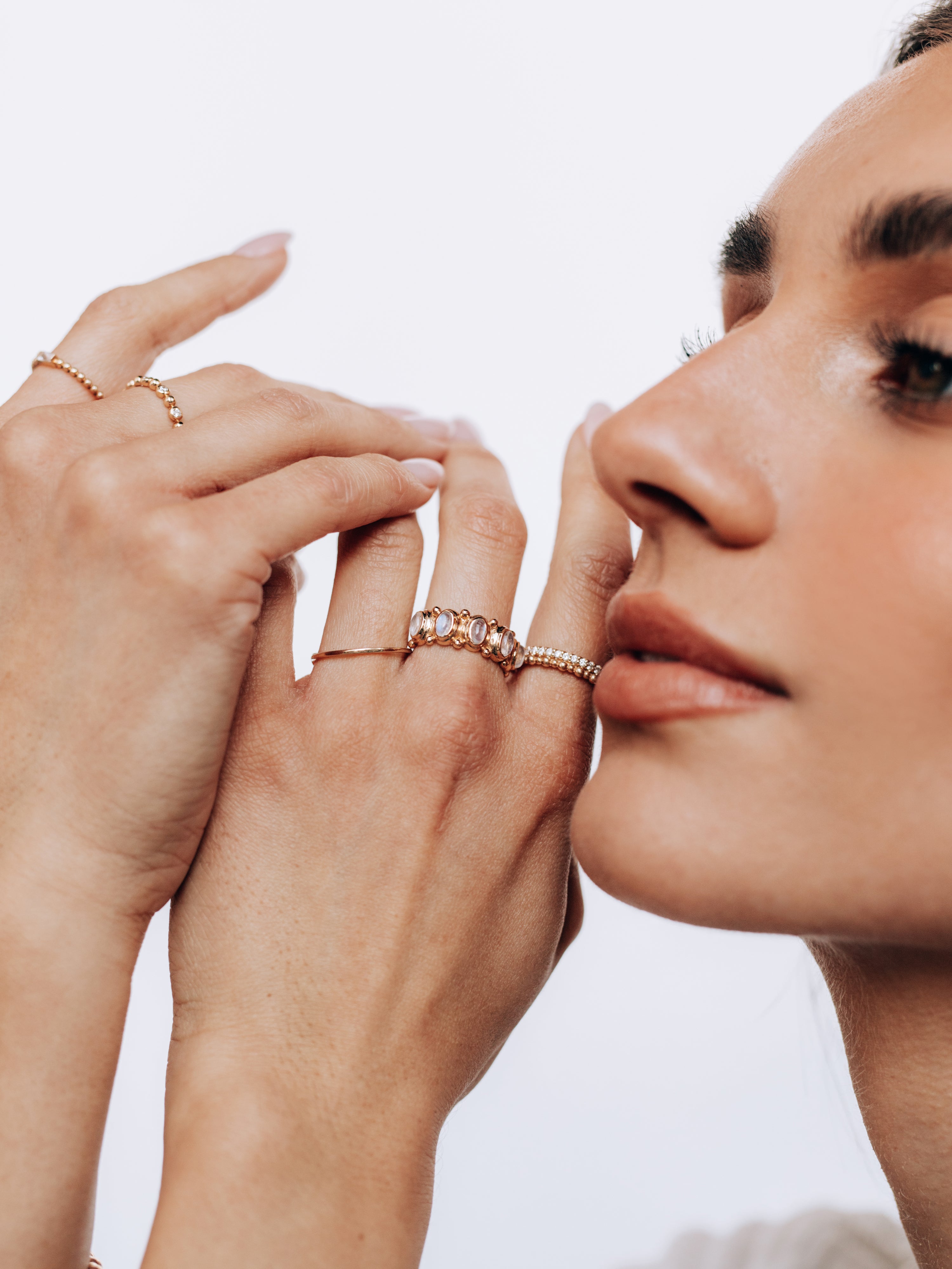 Méditerranée Bague Éternité Arche Ovale