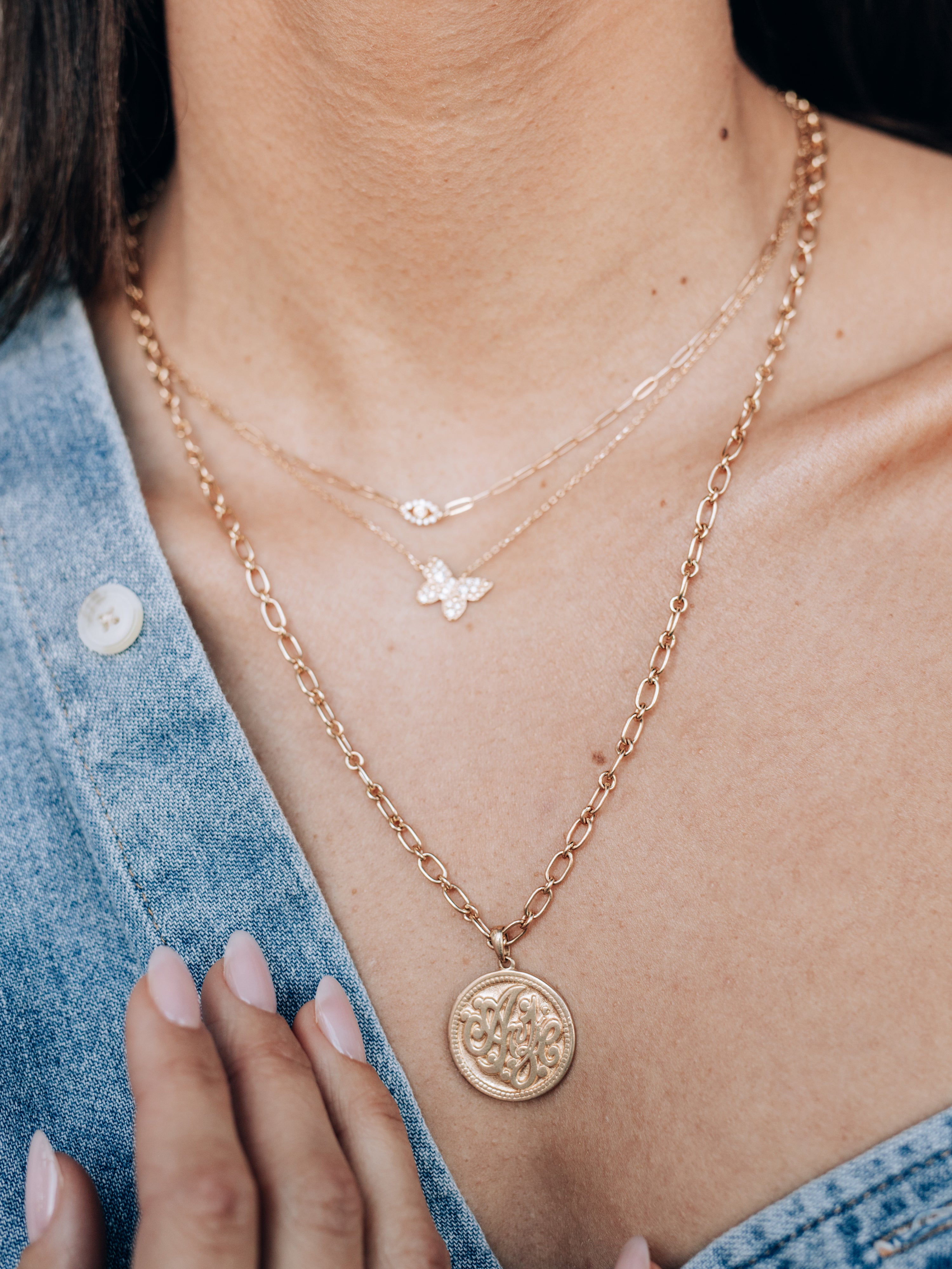 Custom Monogram Initial Medallion