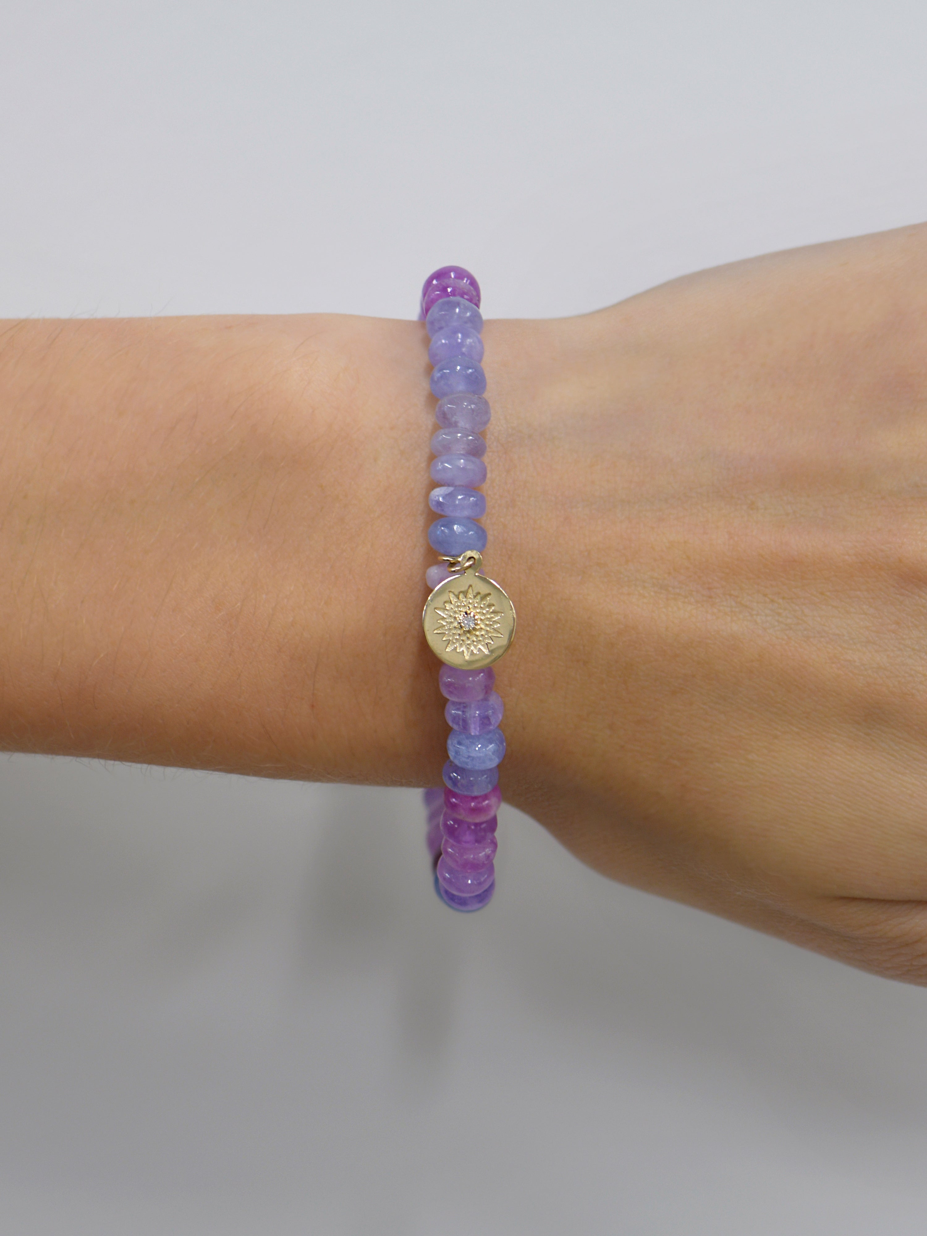 Bohème Hackmanite Rondelle Bracelet