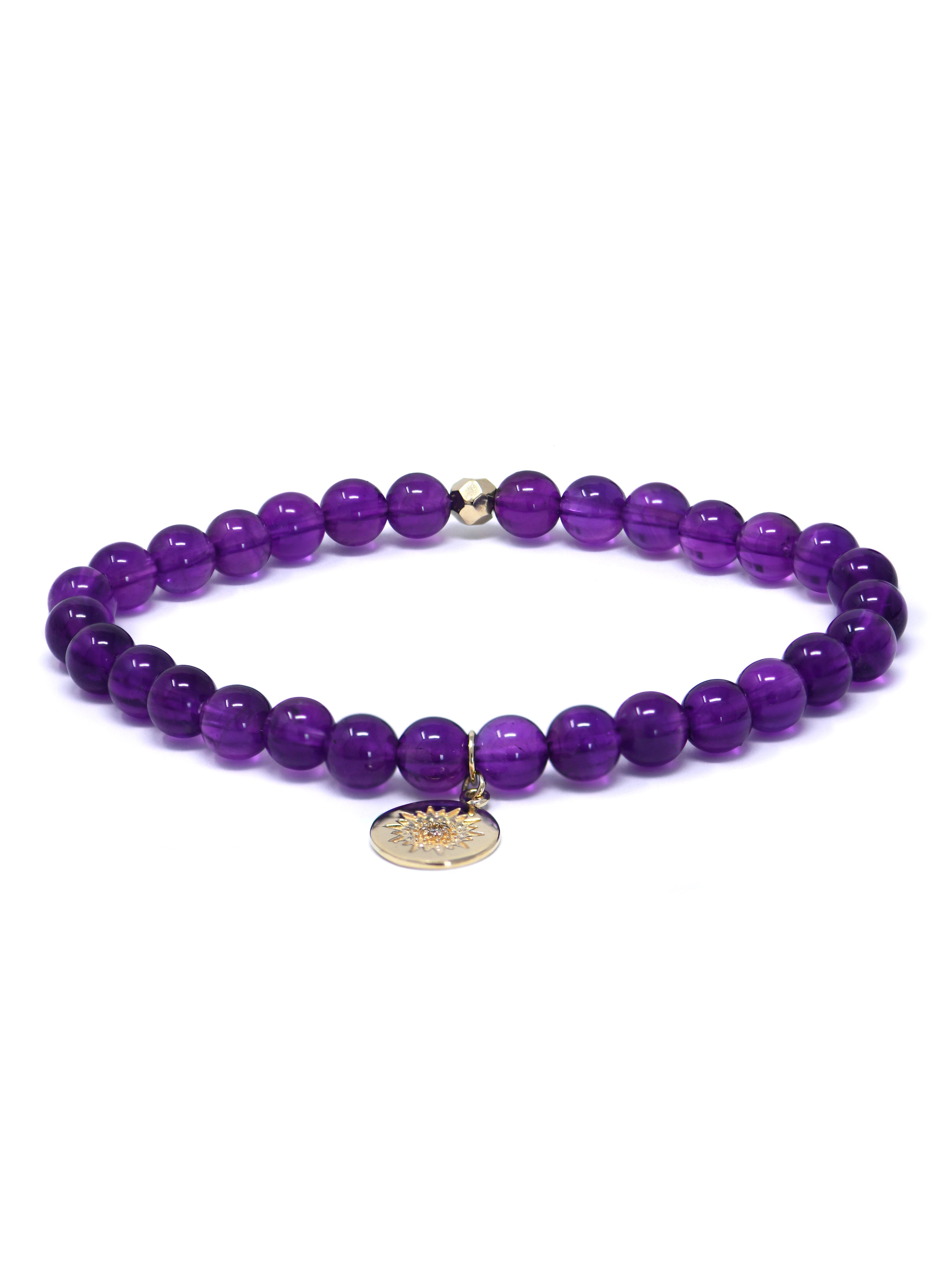 Bohème Smooth Amethyst Bracelet