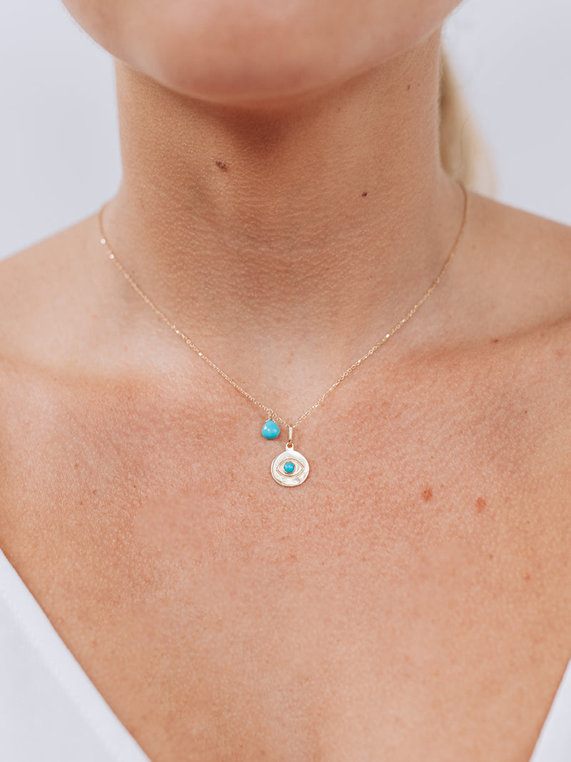 Collier Disque Mauvais Œil