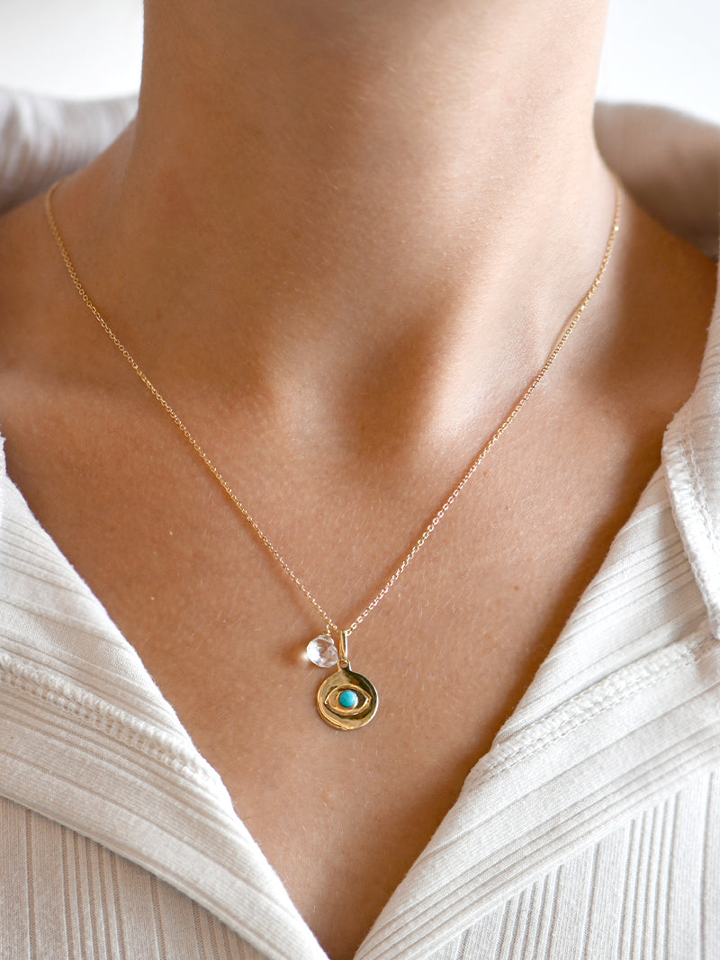 Collier Disque Mauvais Œil