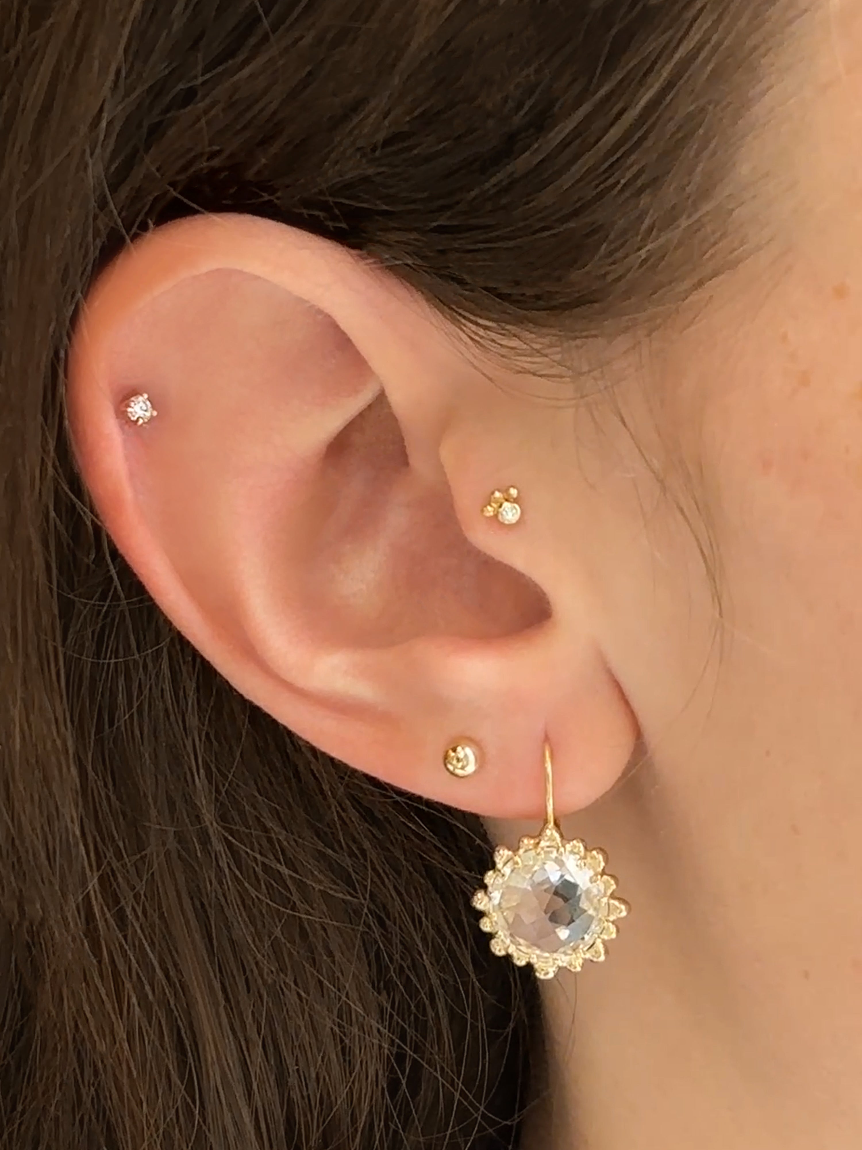 Boucles d’Oreilles Flocon de Neige Dew Drop