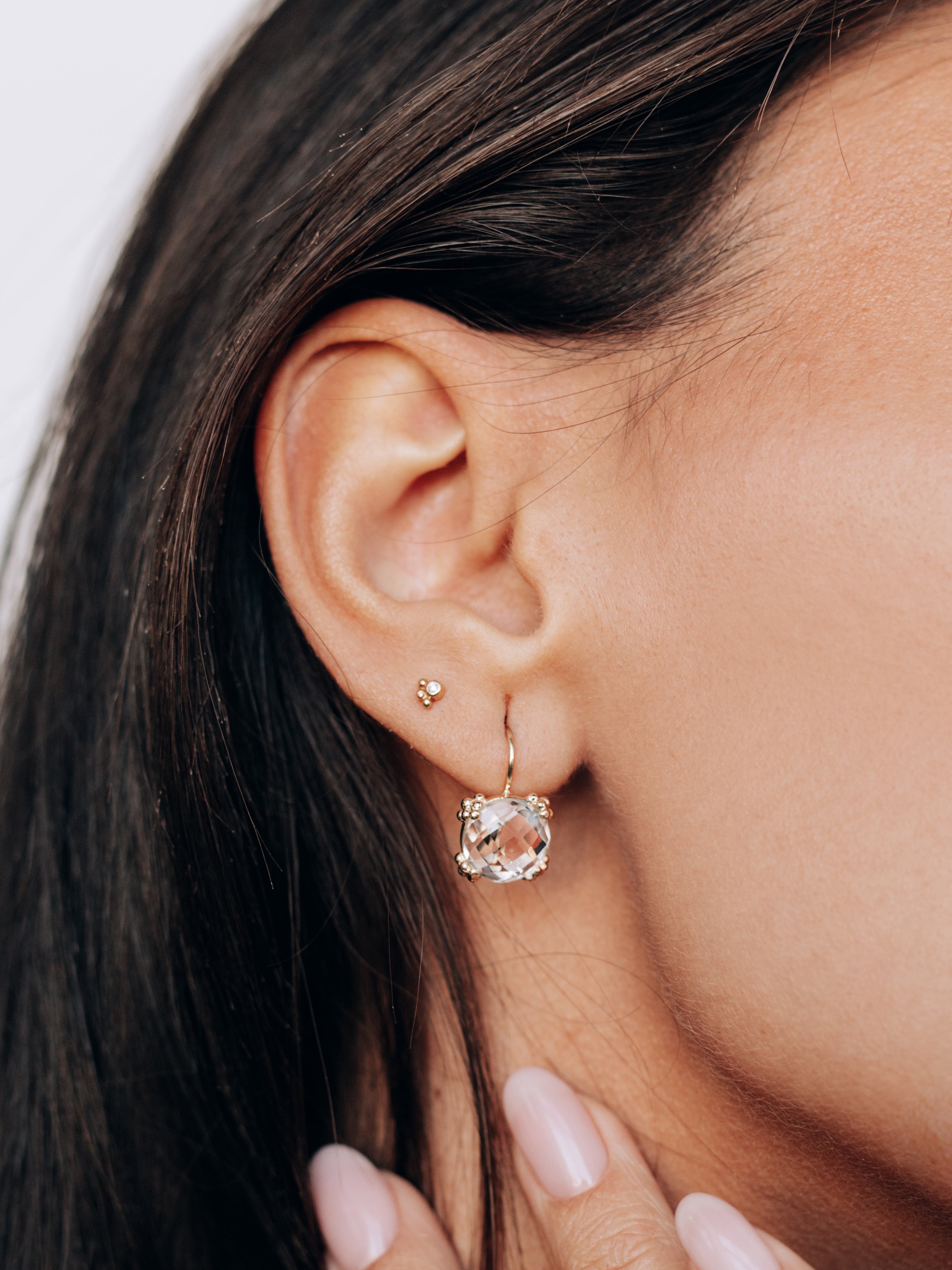 Dew Drop Cluster Earrings