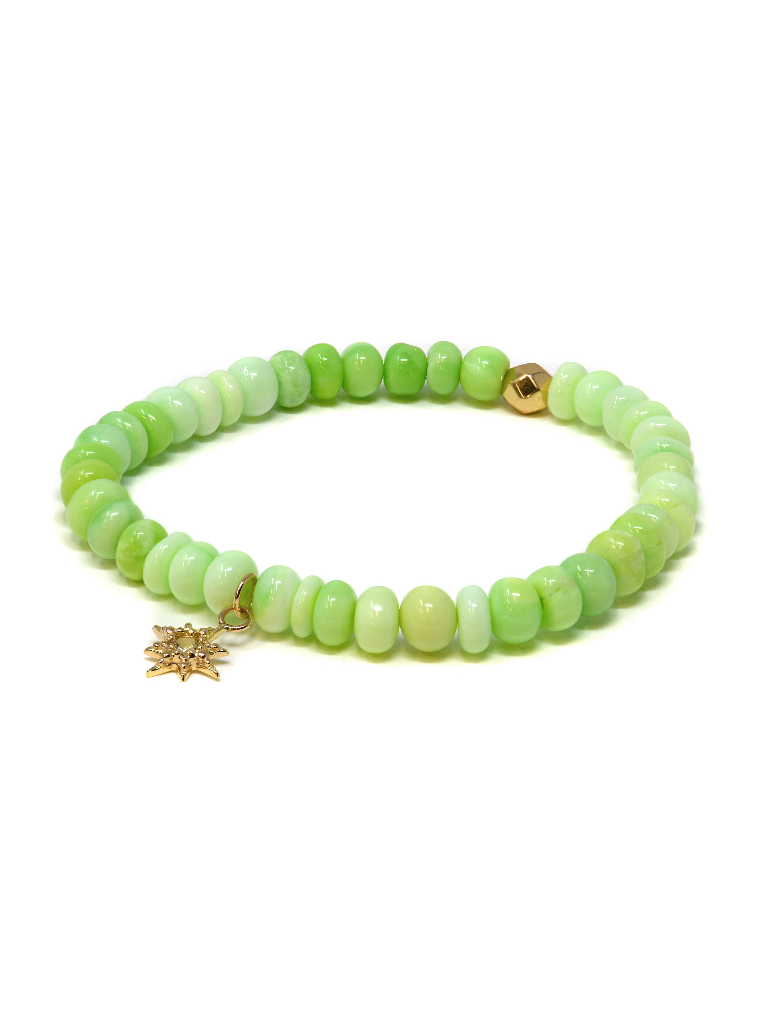 Bohème Parrot Green Starburst Bracelet