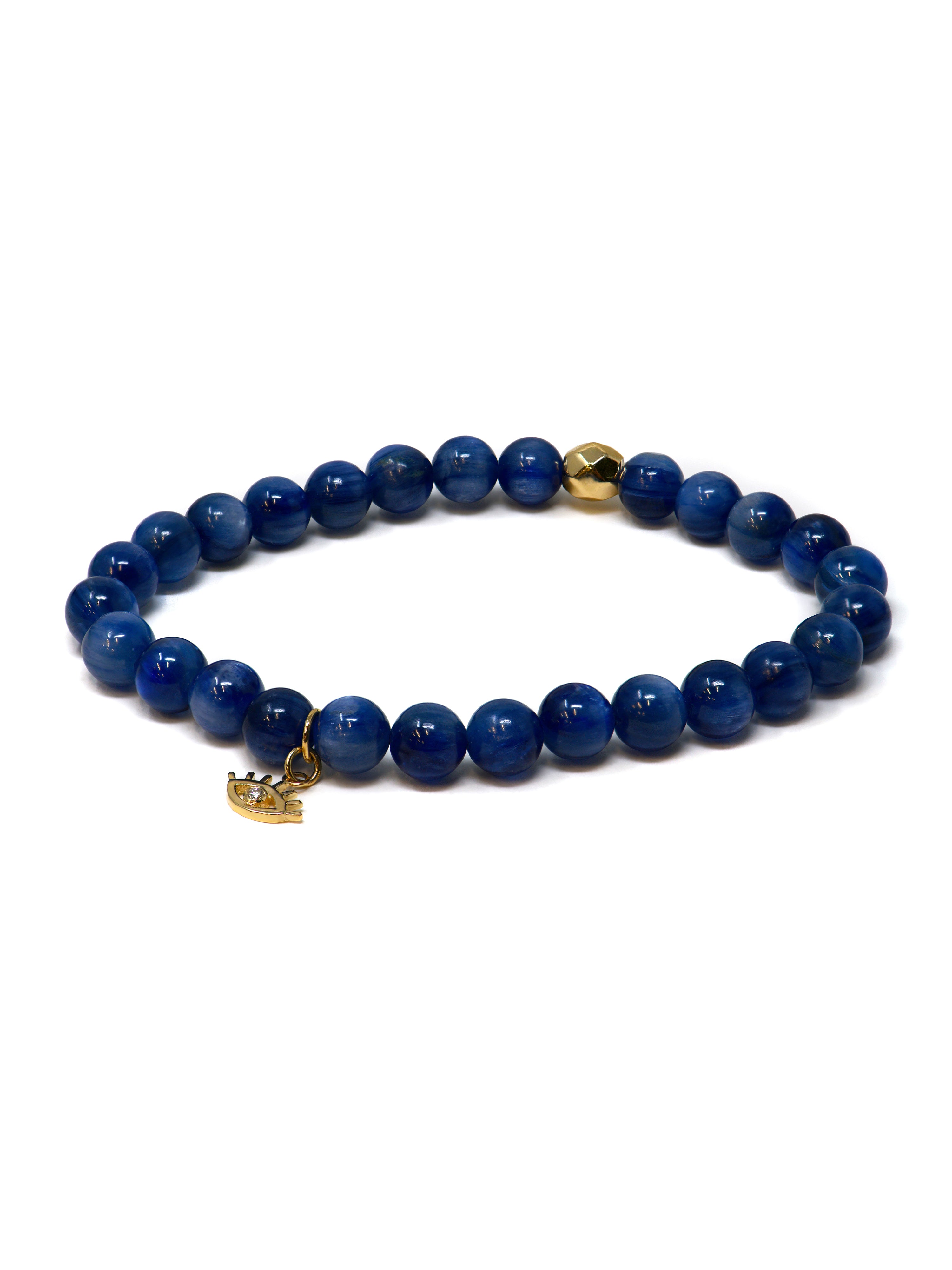 Bracelet Bohème Kyanite de Minuit Lisse