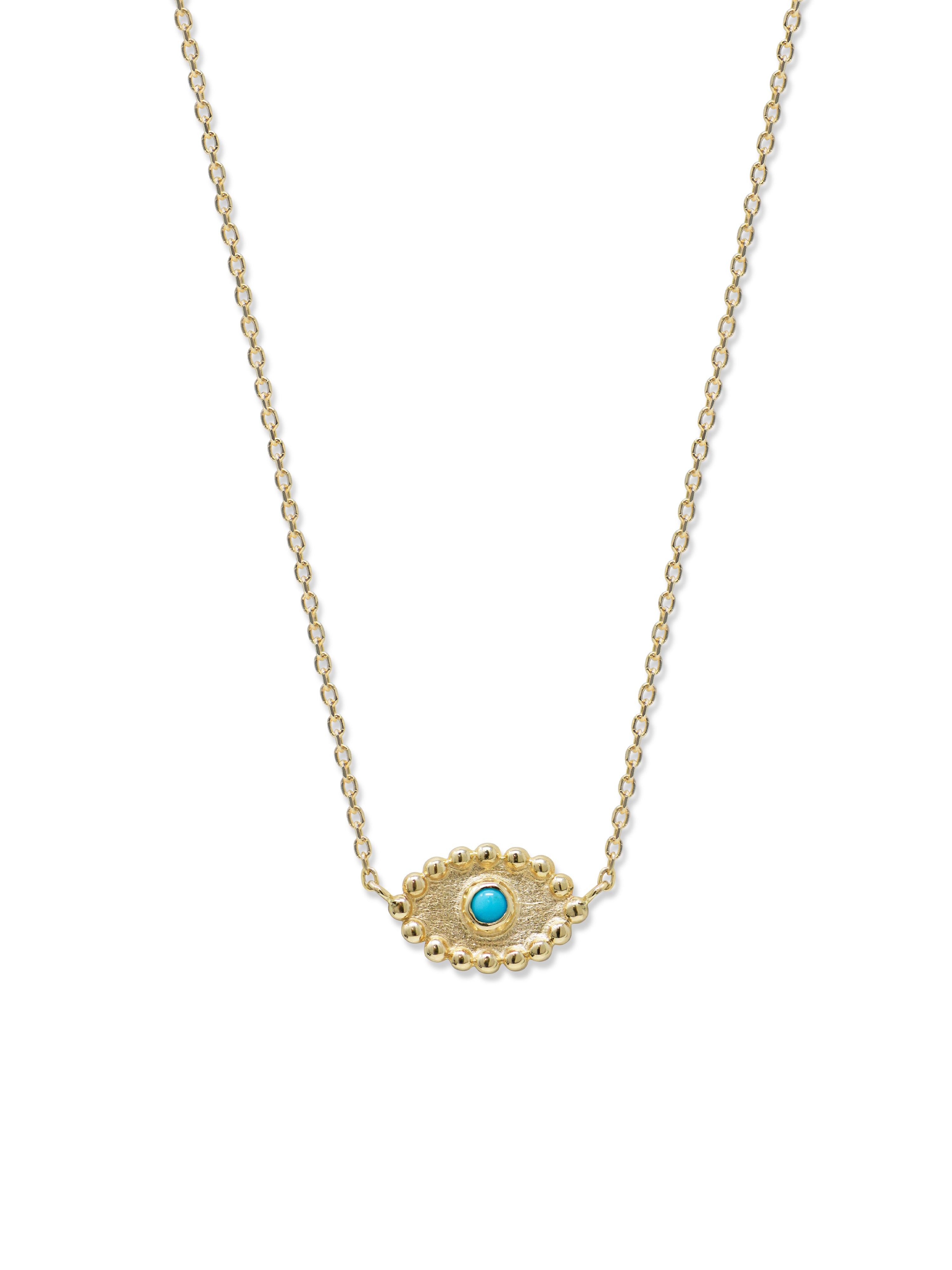 Dew Drop Evil Eye Necklace
