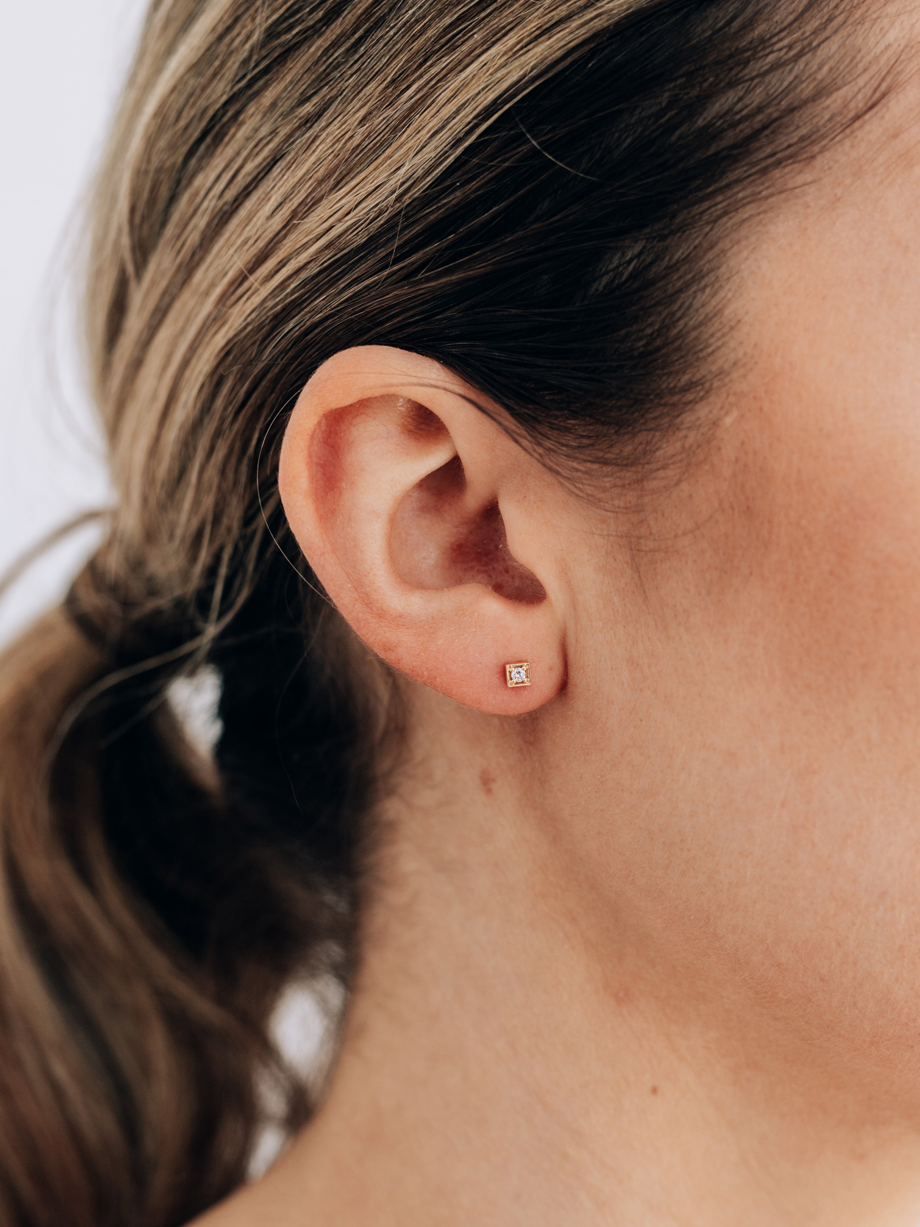 Cléo Rhombus Single Stud