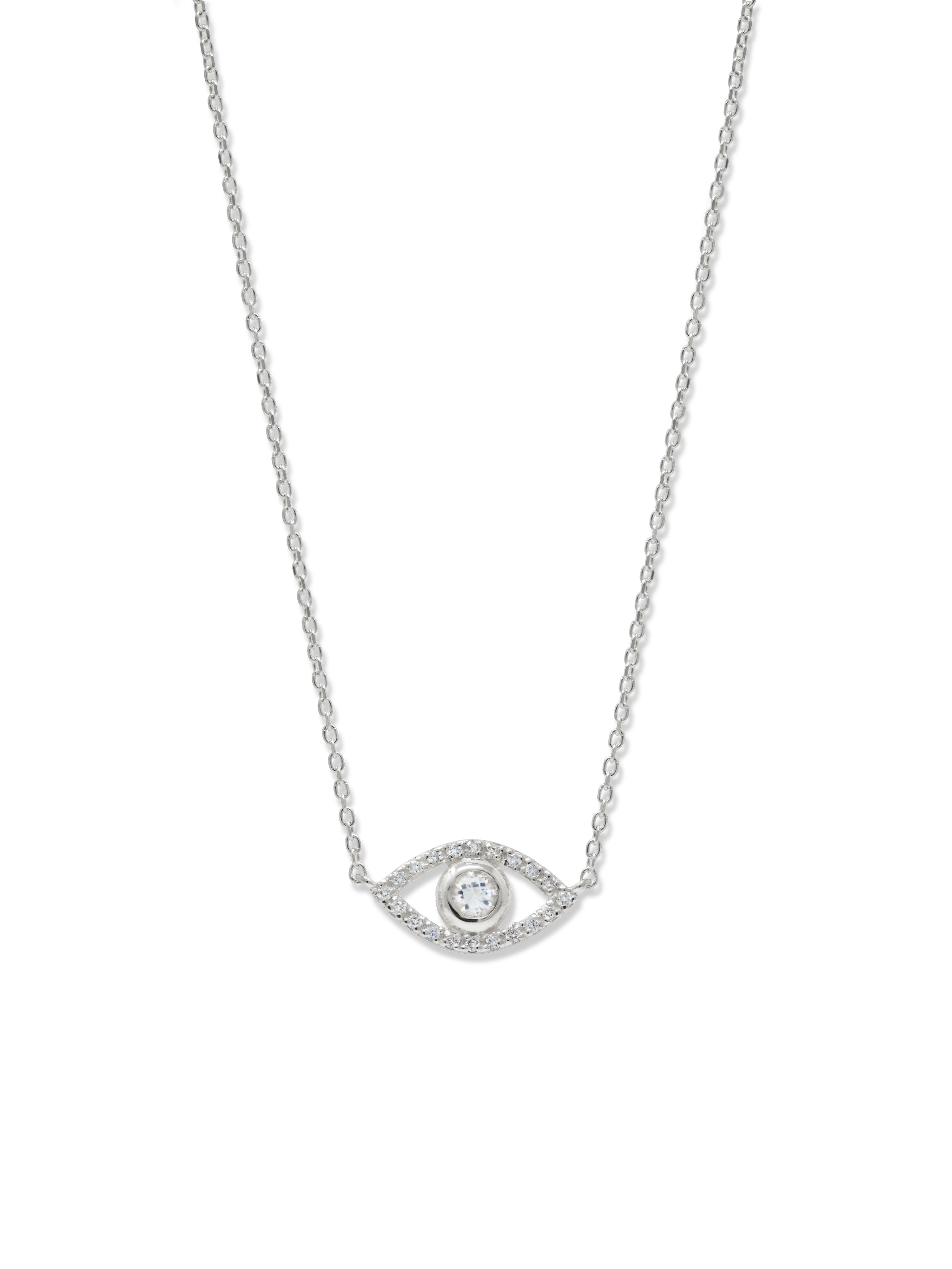 Classique Pavé Evil Eye Necklace