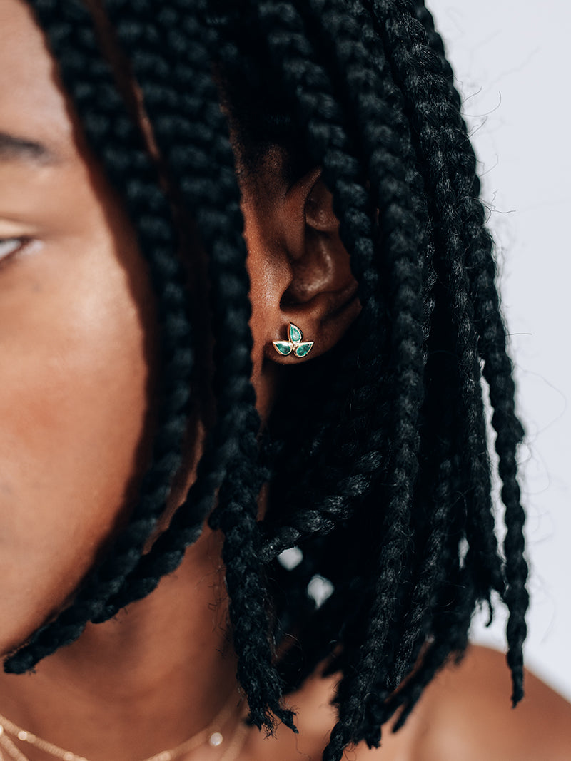 Bouquet Fleur de Lis Studs