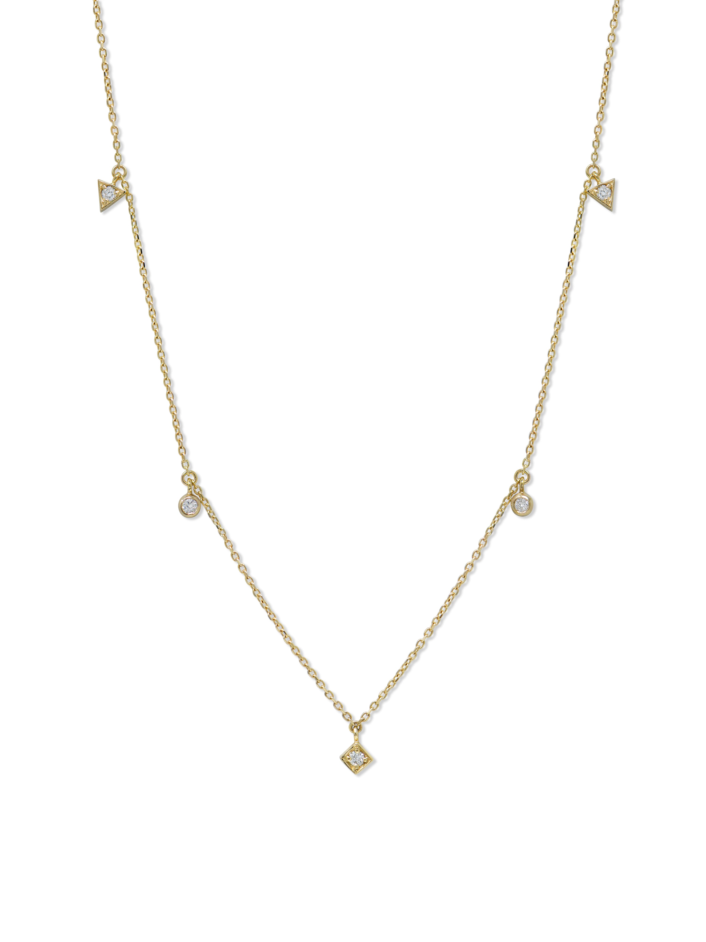 Cléo Erika Geometric Crew Necklace