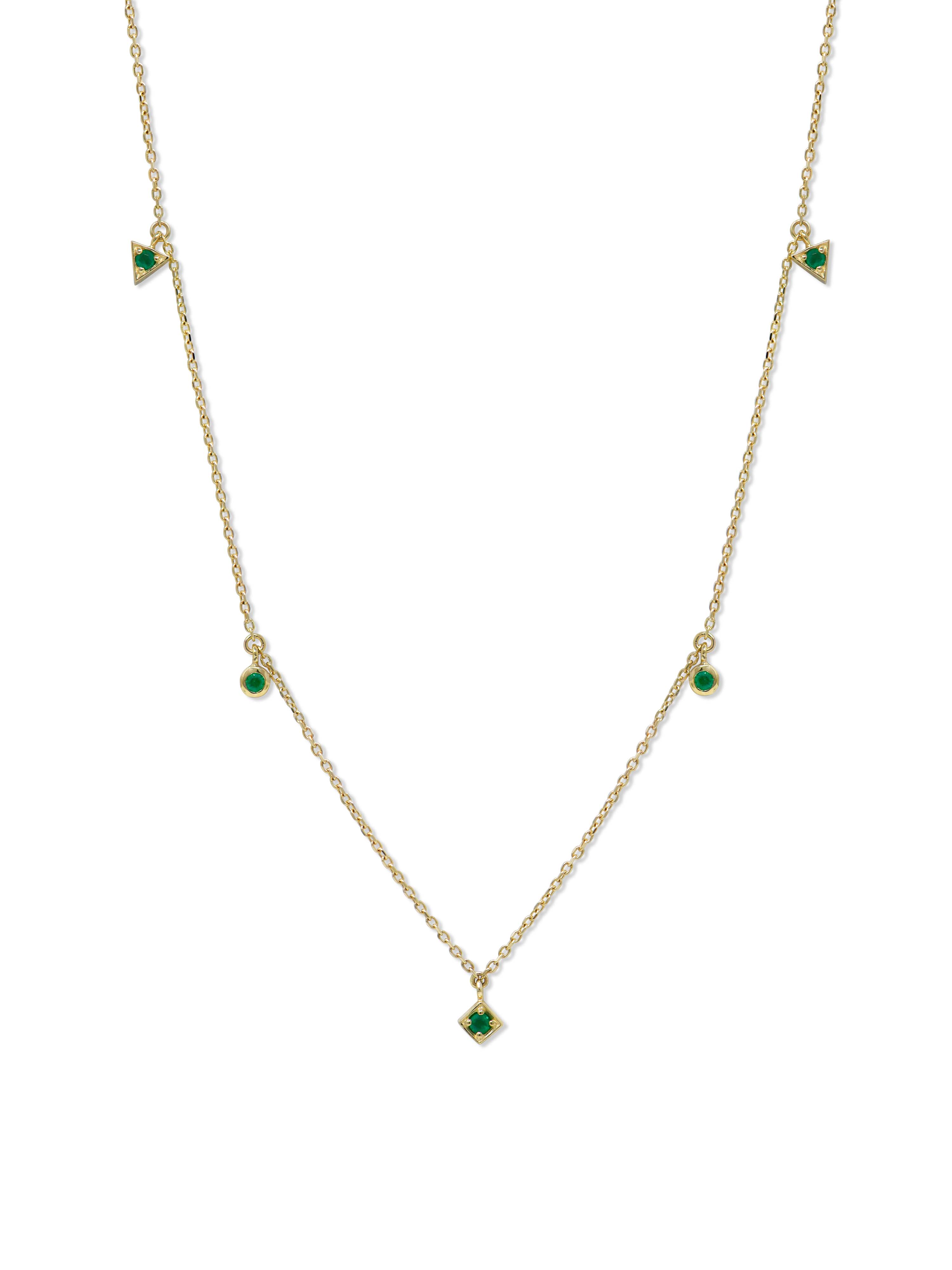 Cléo Erika Geometric Crew Necklace