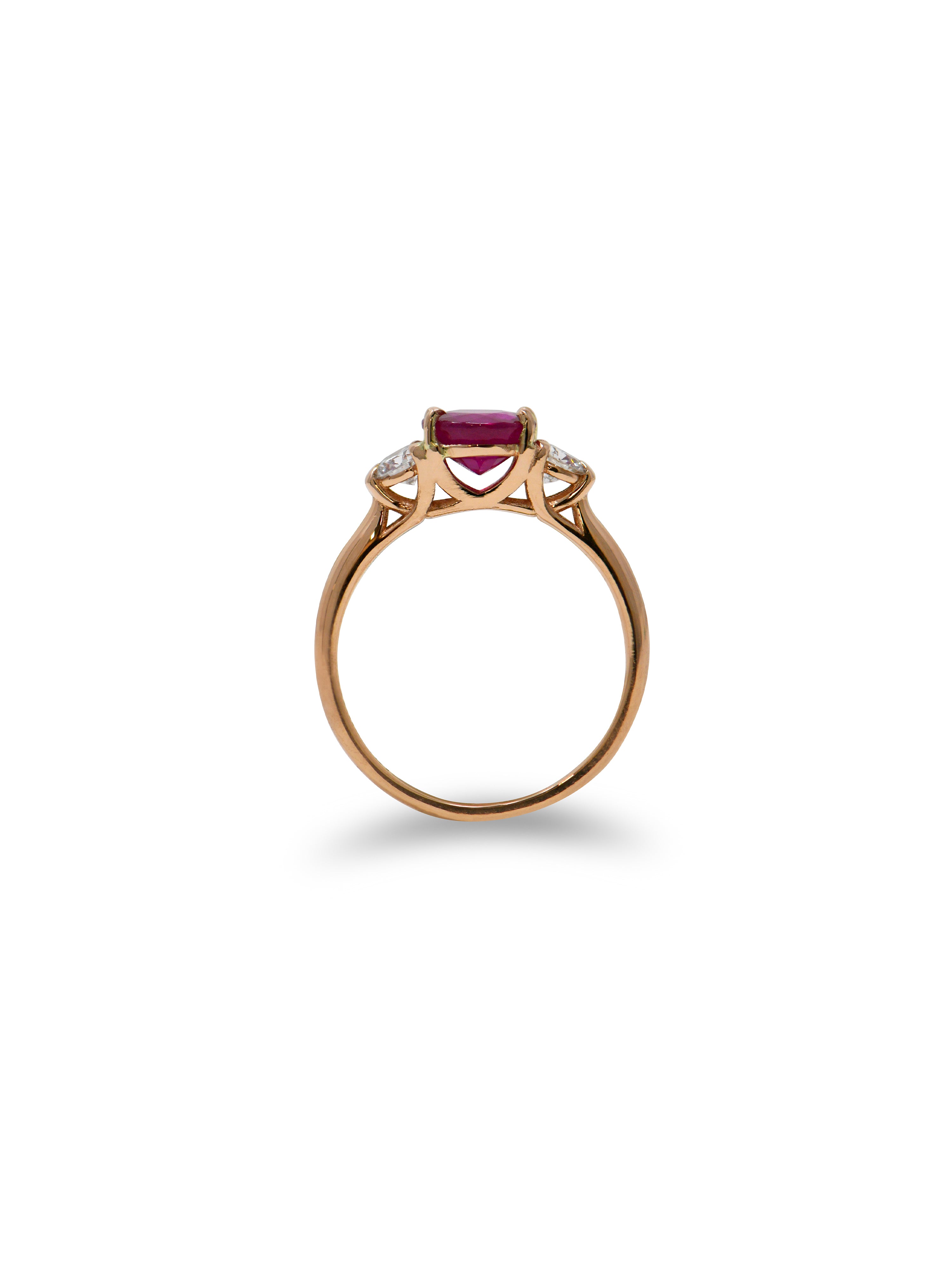 Classique Ruby Engagement Ring