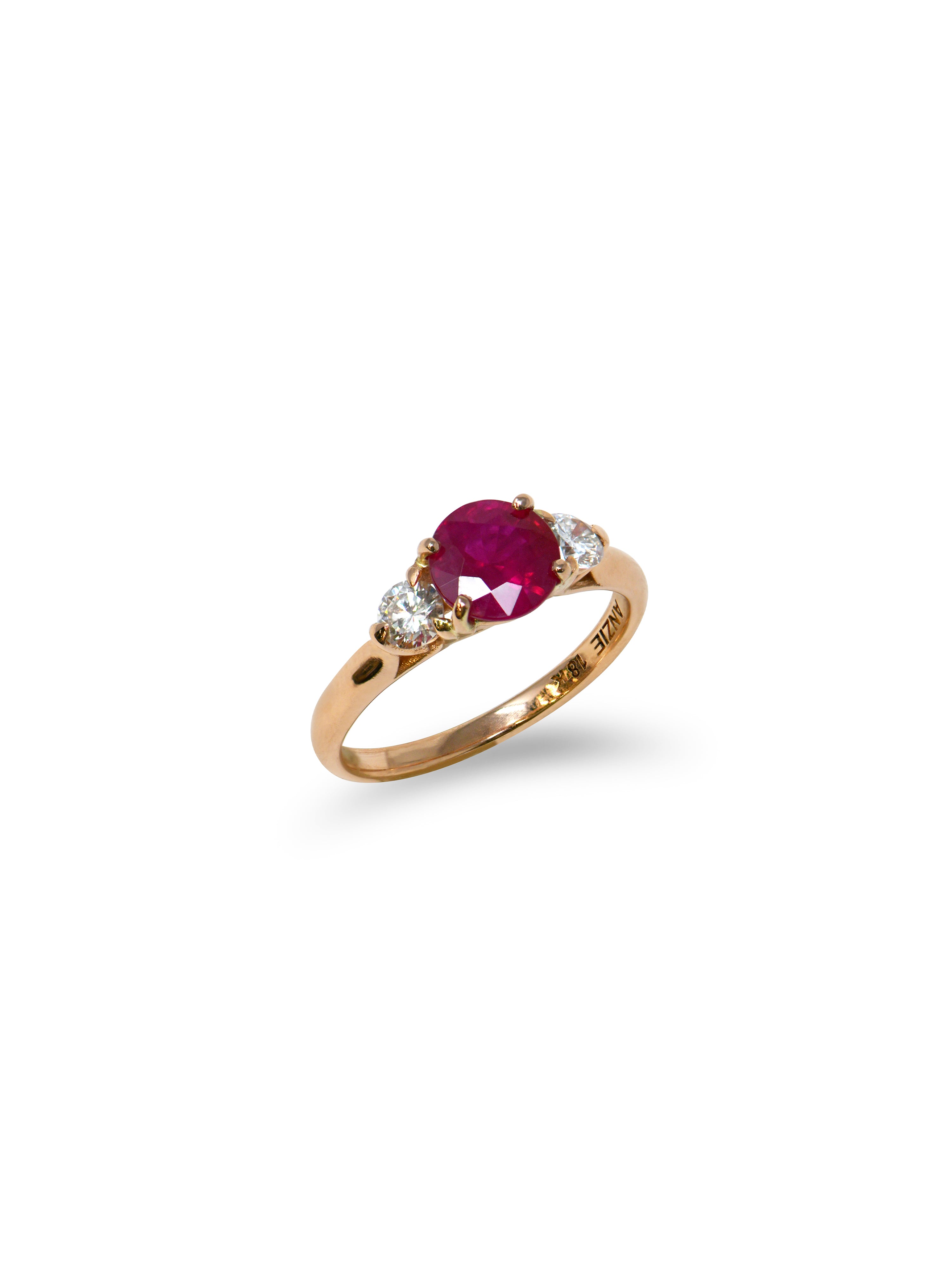 Classique Ruby Engagement Ring