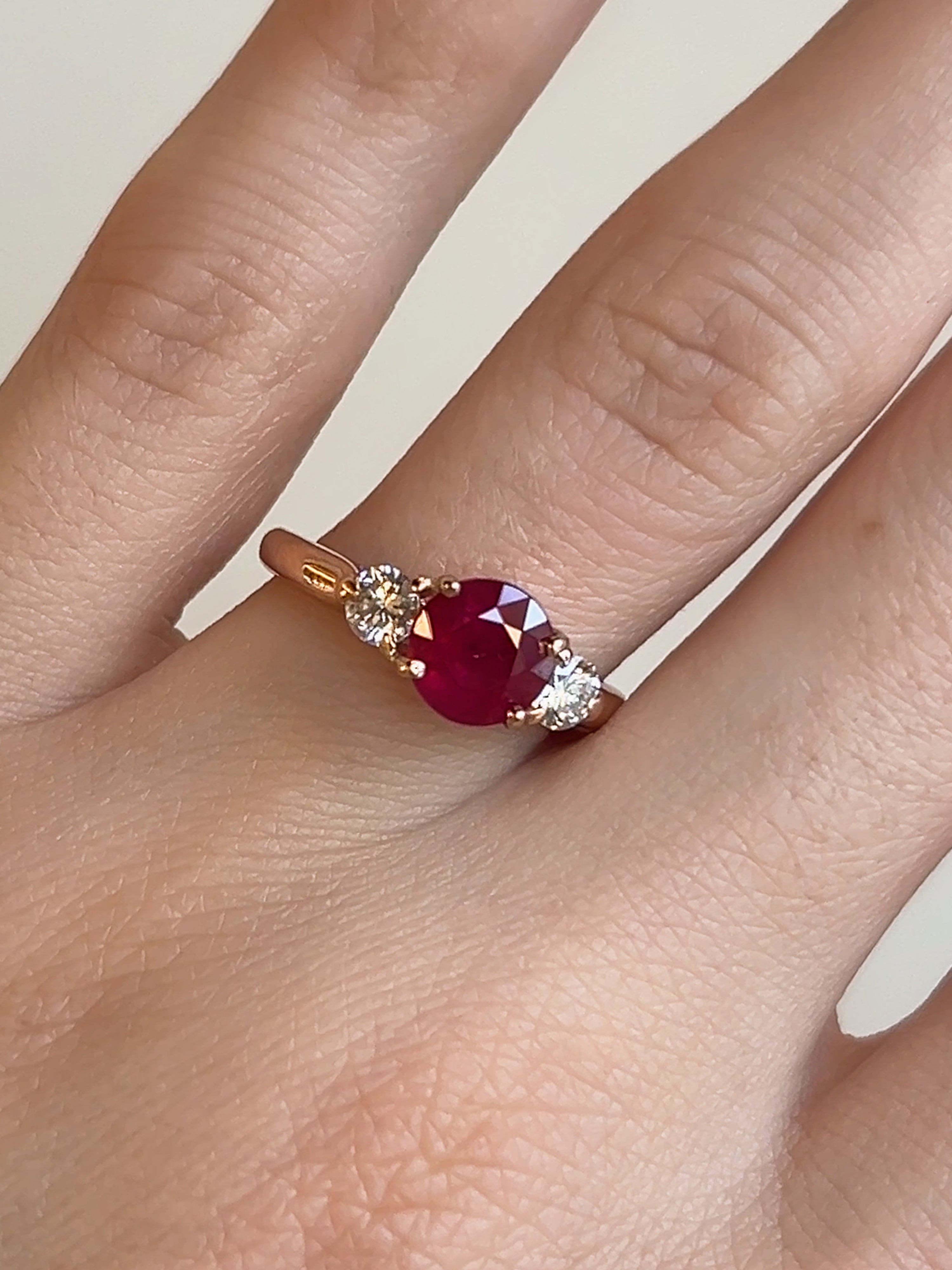 Classique Ruby Engagement Ring