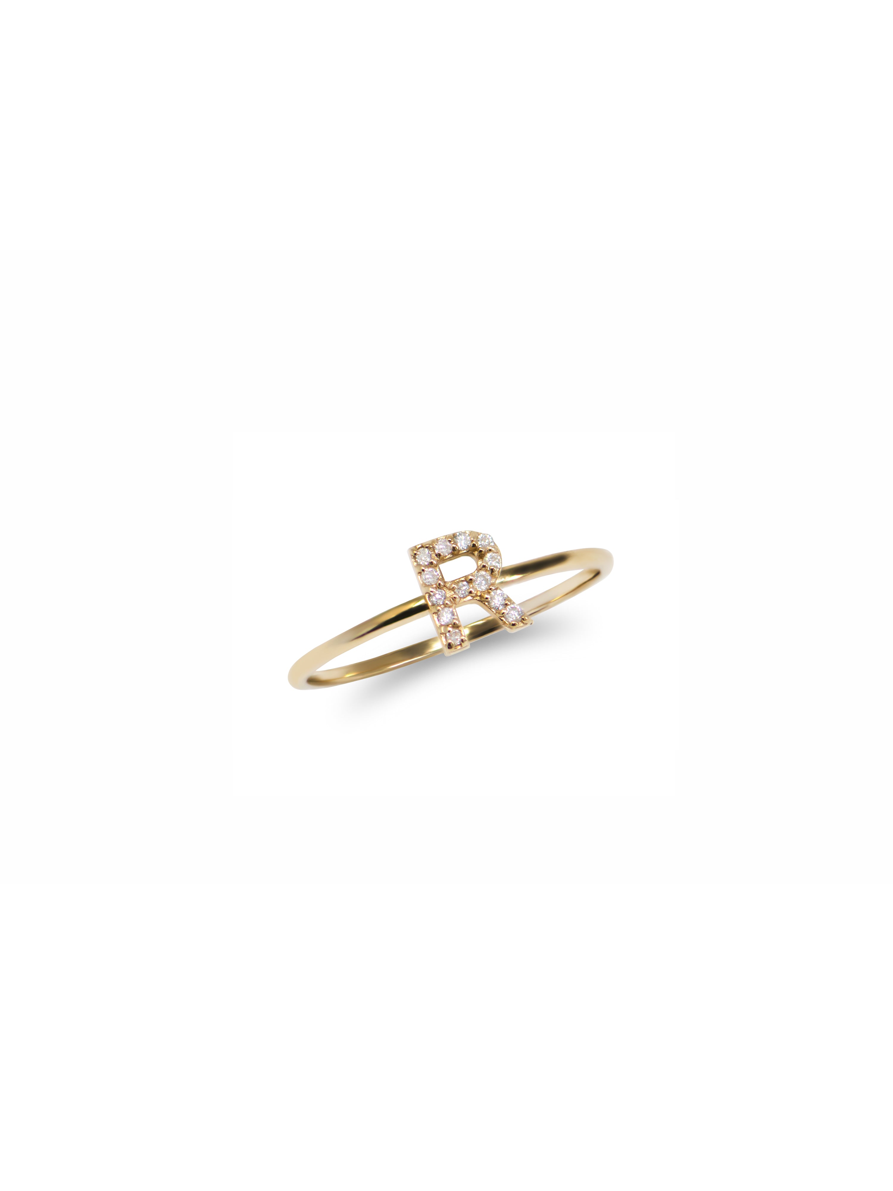 Love Letter Pavé Ring A to Z