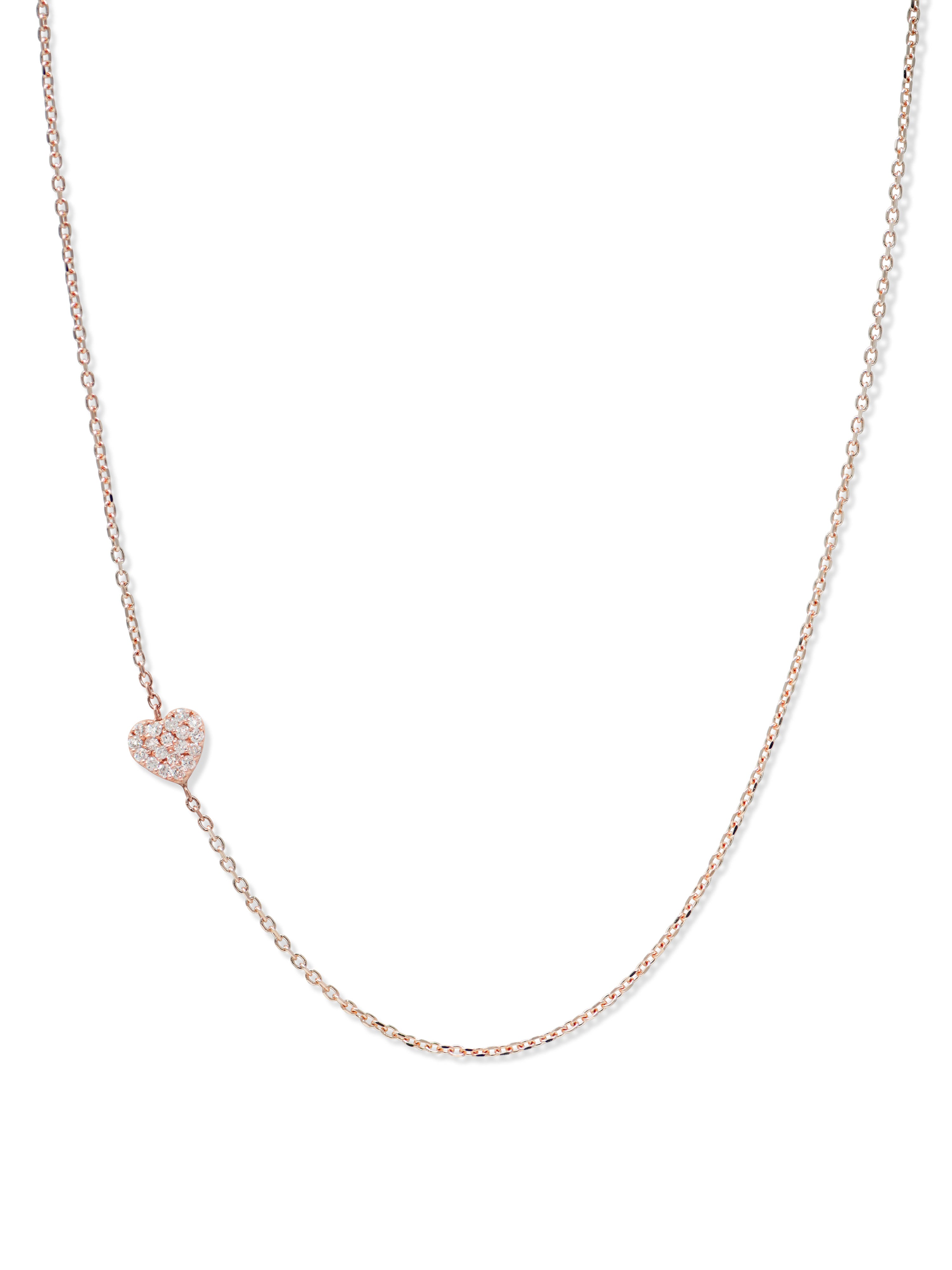 Love Letter Pavé Heart Necklace