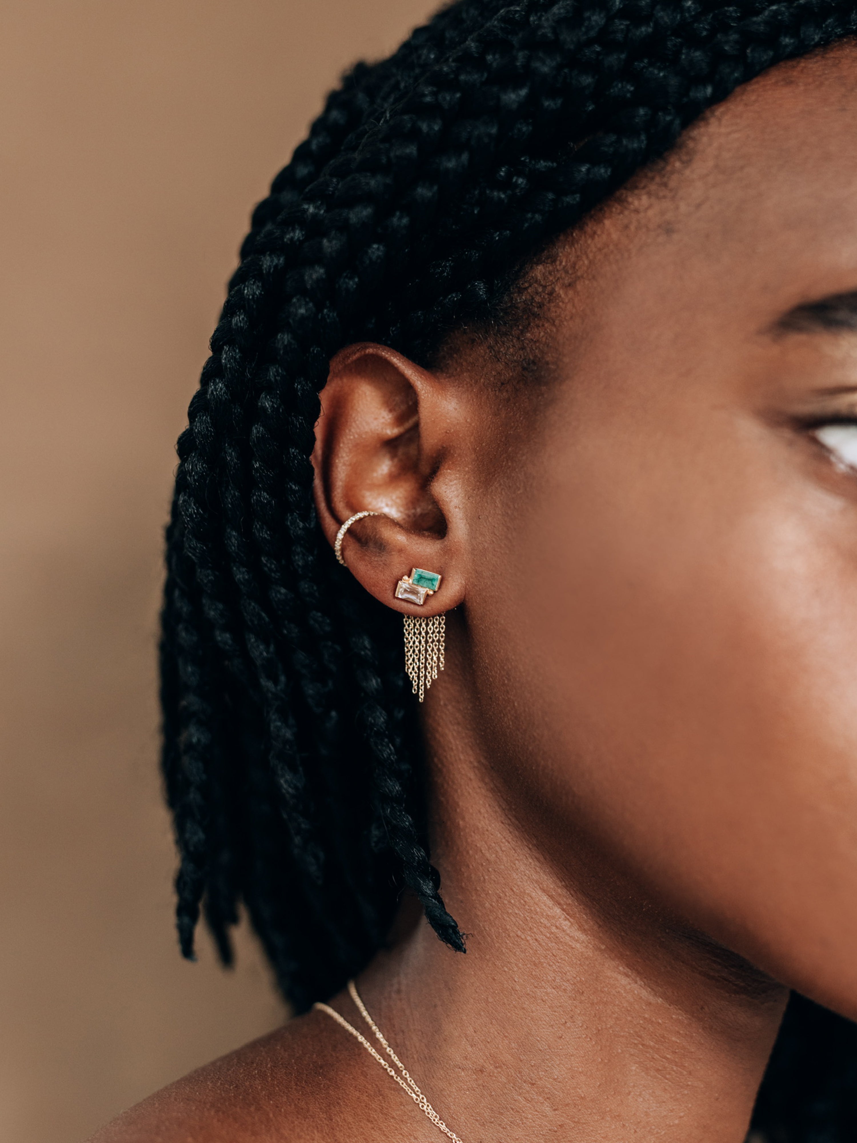 Cléo Deux Carré Studs