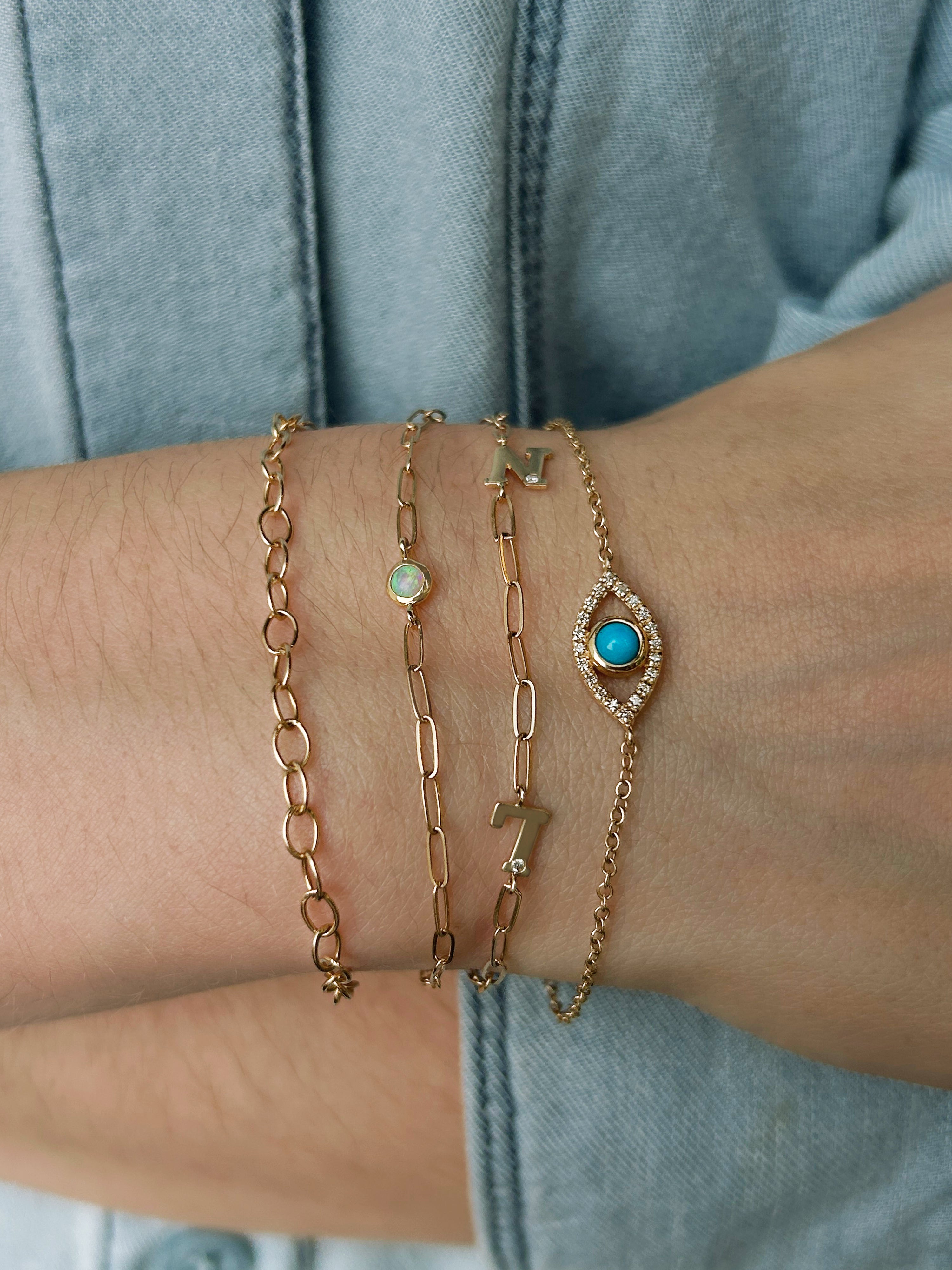 Classique Pavé Evil Eye Bracelet