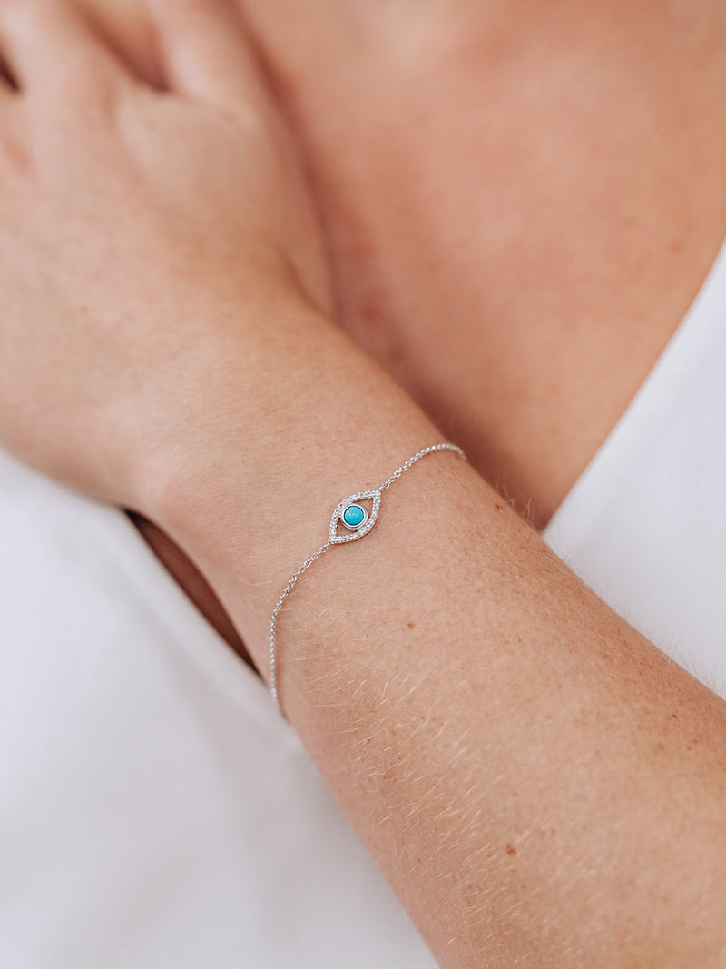 Classique Pavé Evil Eye Bracelet