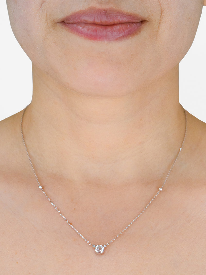 Dew Drop Bonheur Birthstone Necklace