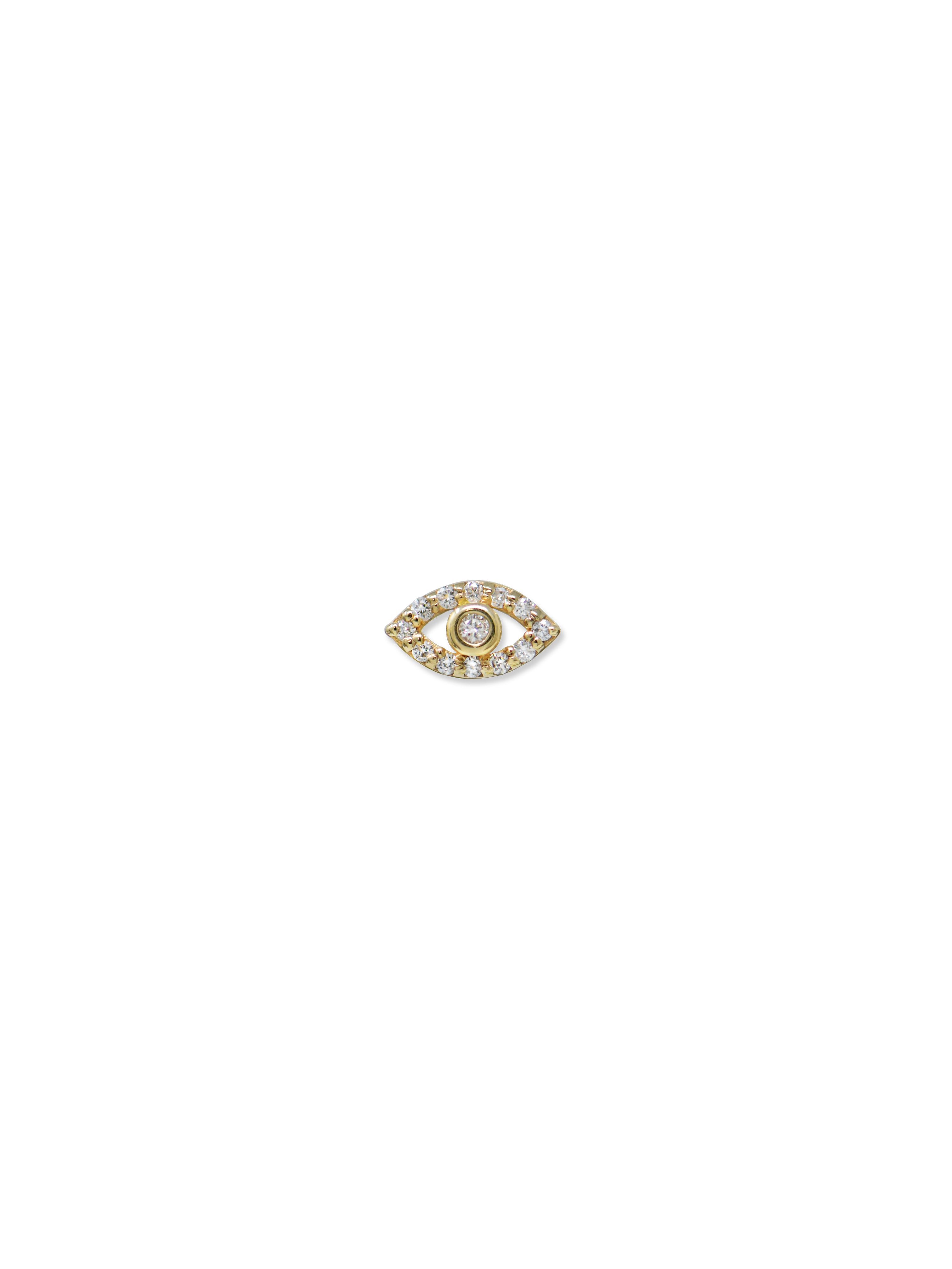 Classique Pavé Evil Eye Single Stud