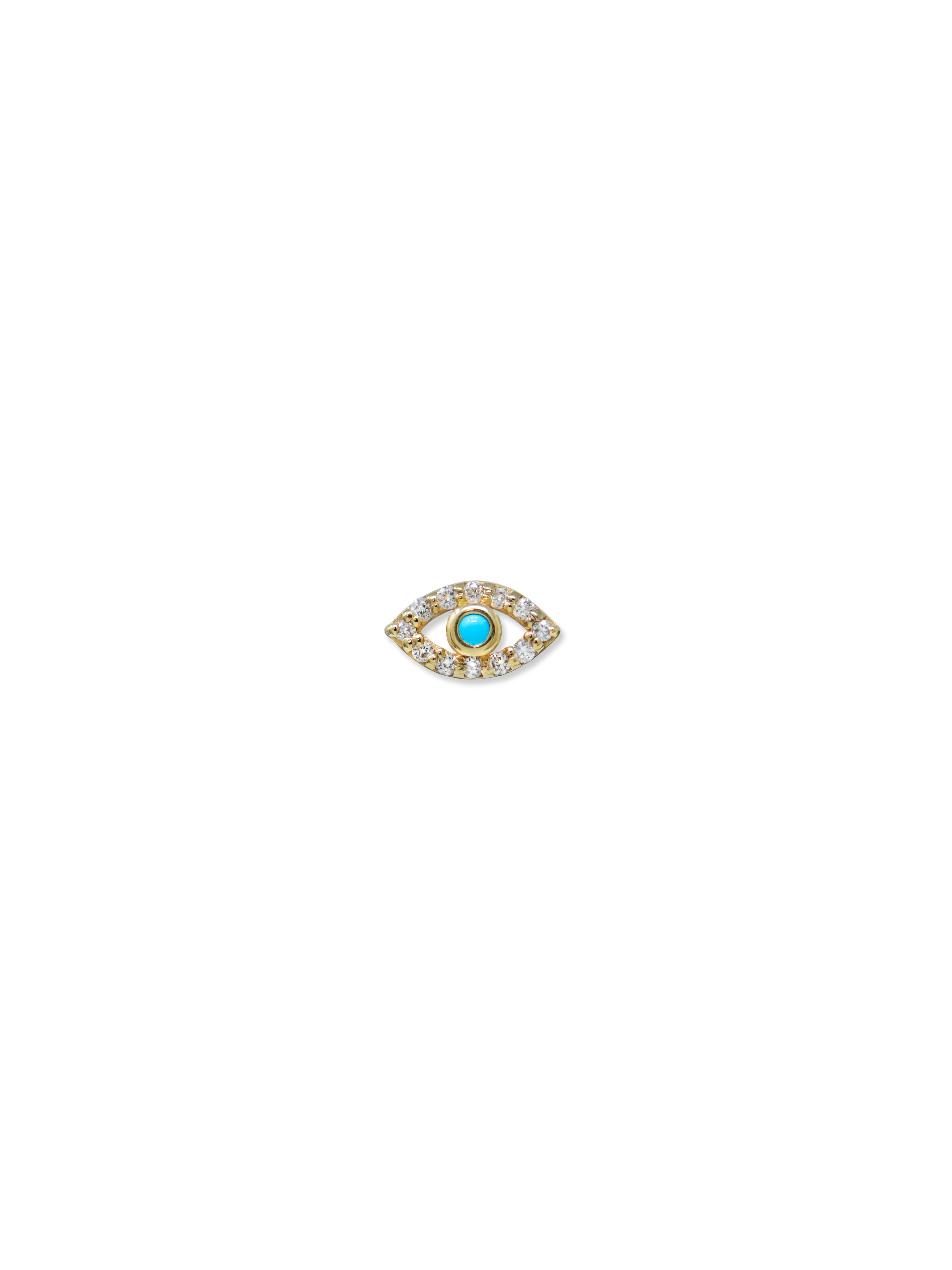 Classique Pavé Evil Eye Single Stud