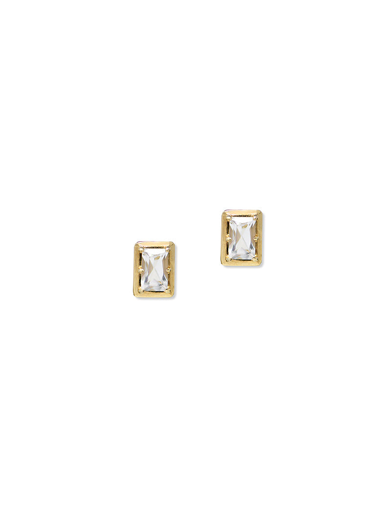 Cléo Carré Baguette Studs