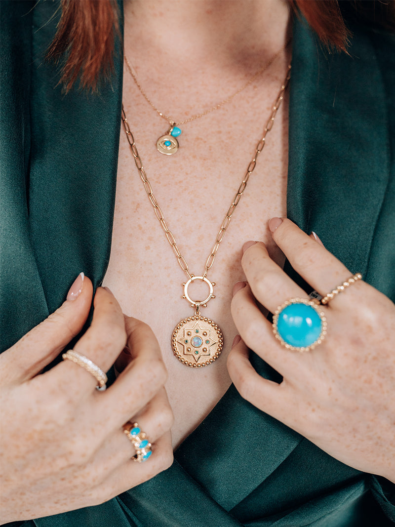 Médaillon Mayan Aztec Dew Drop