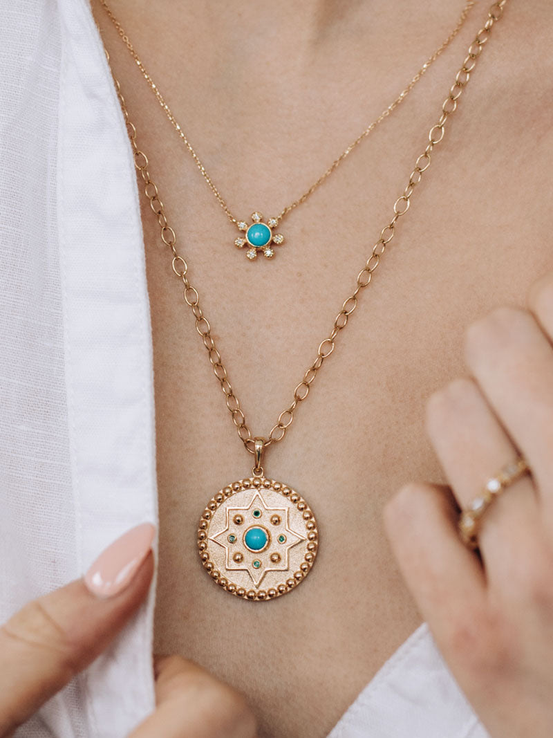 Médaillon Mayan Aztec Dew Drop