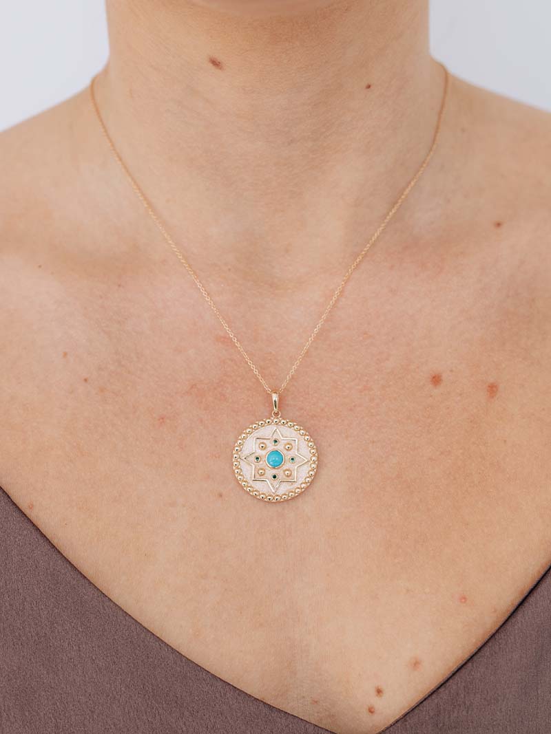 Médaillon Mayan Aztec Dew Drop