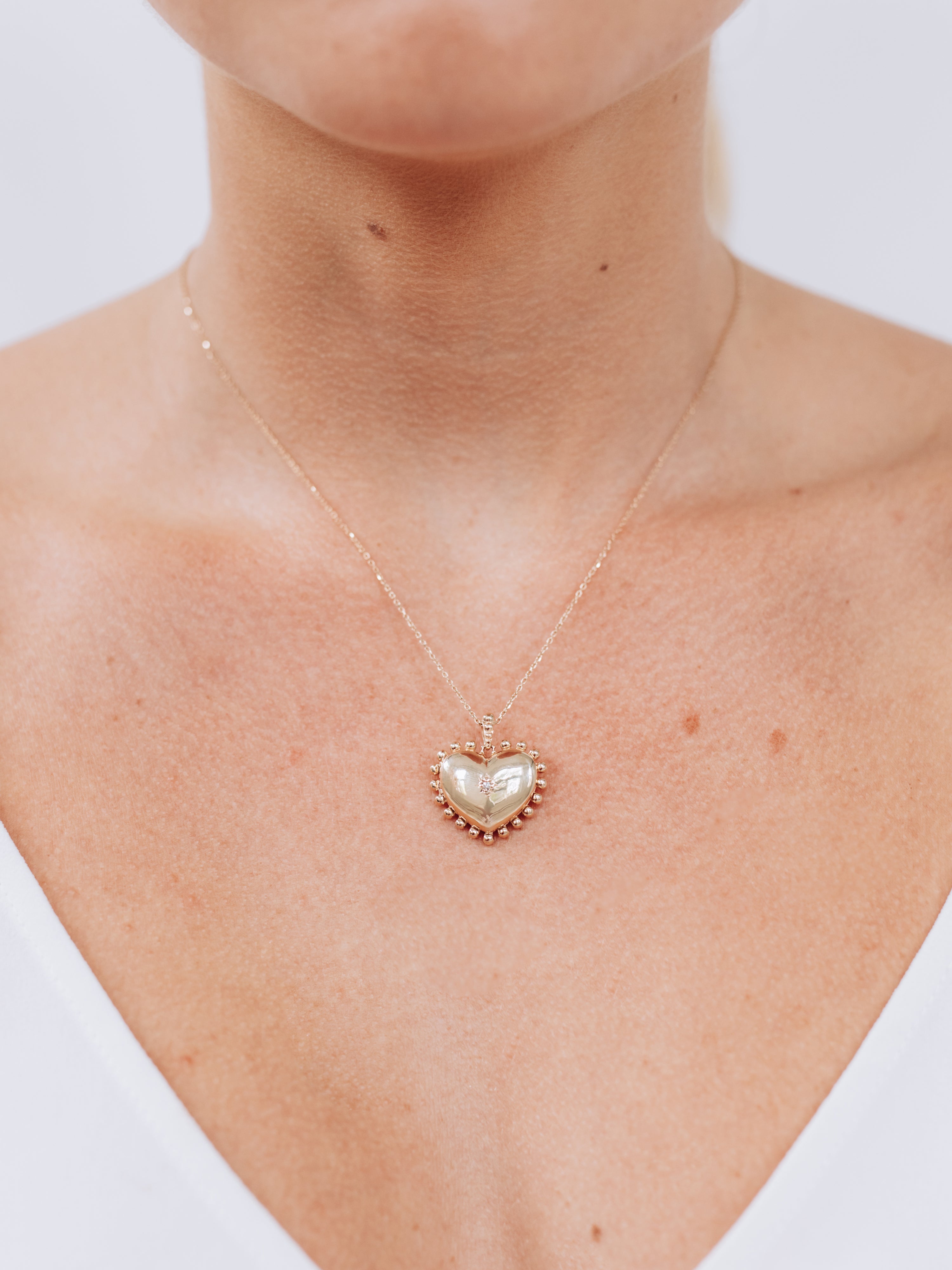 Dew Drop Mini Heart Locket