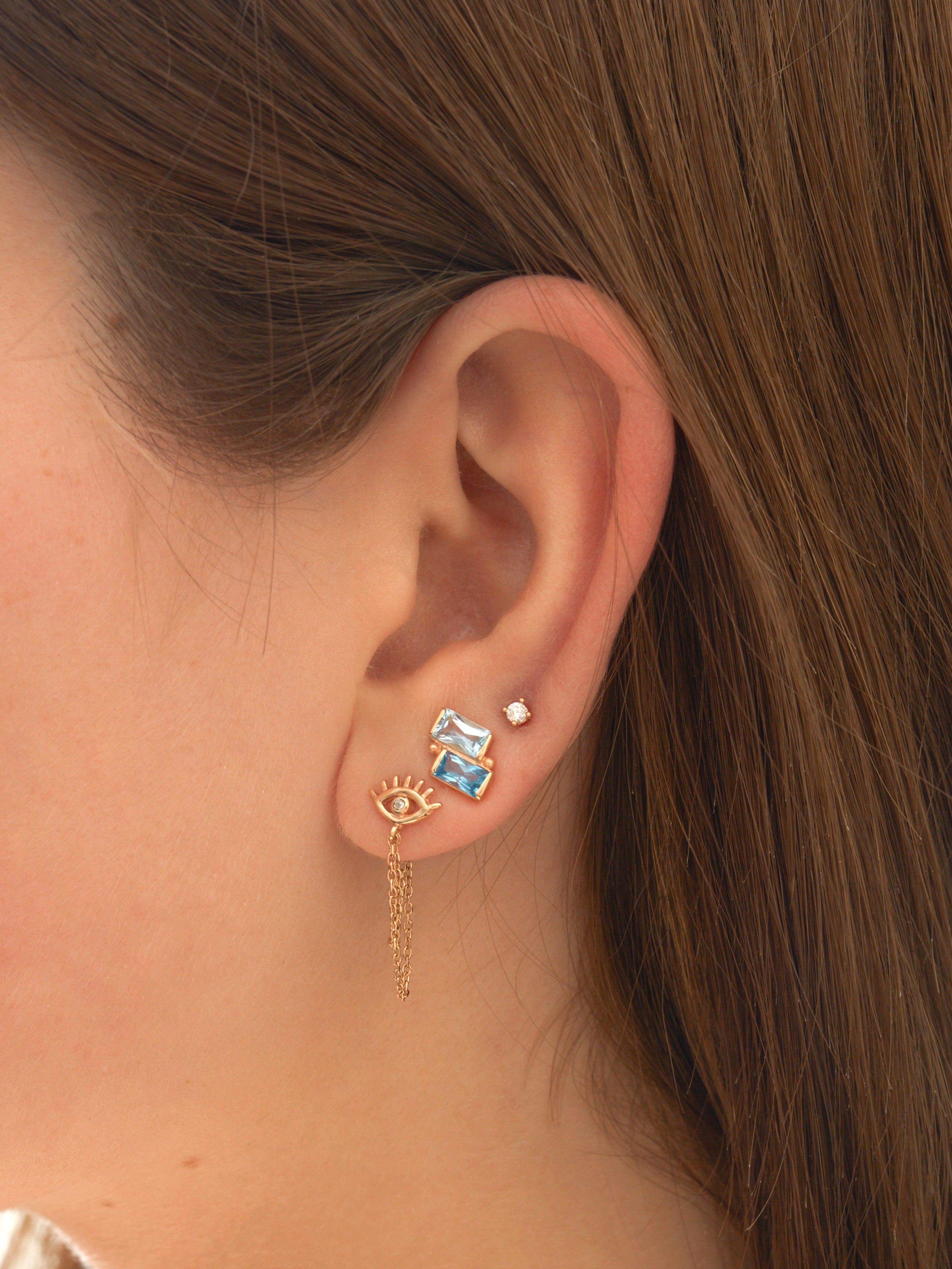 Cléo Deux Carré Studs