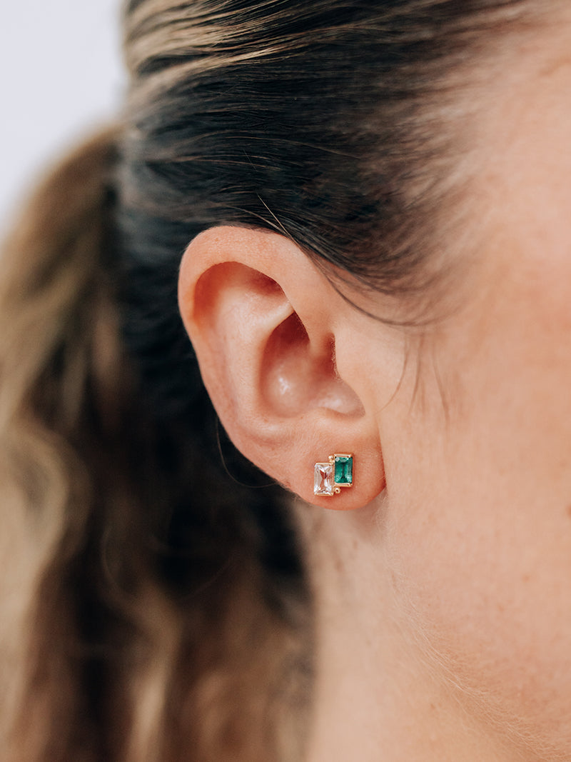 Cléo Deux Carré Studs