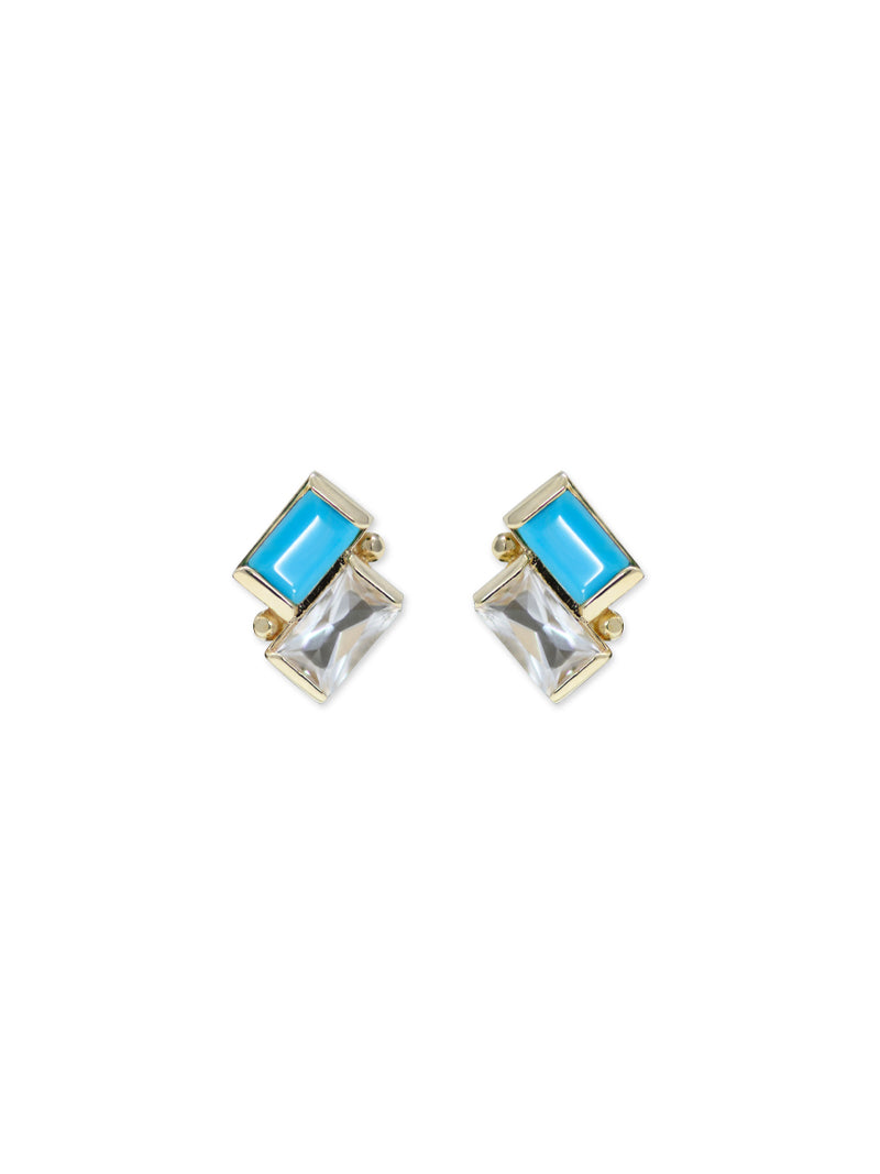 Cléo Deux Carré Studs