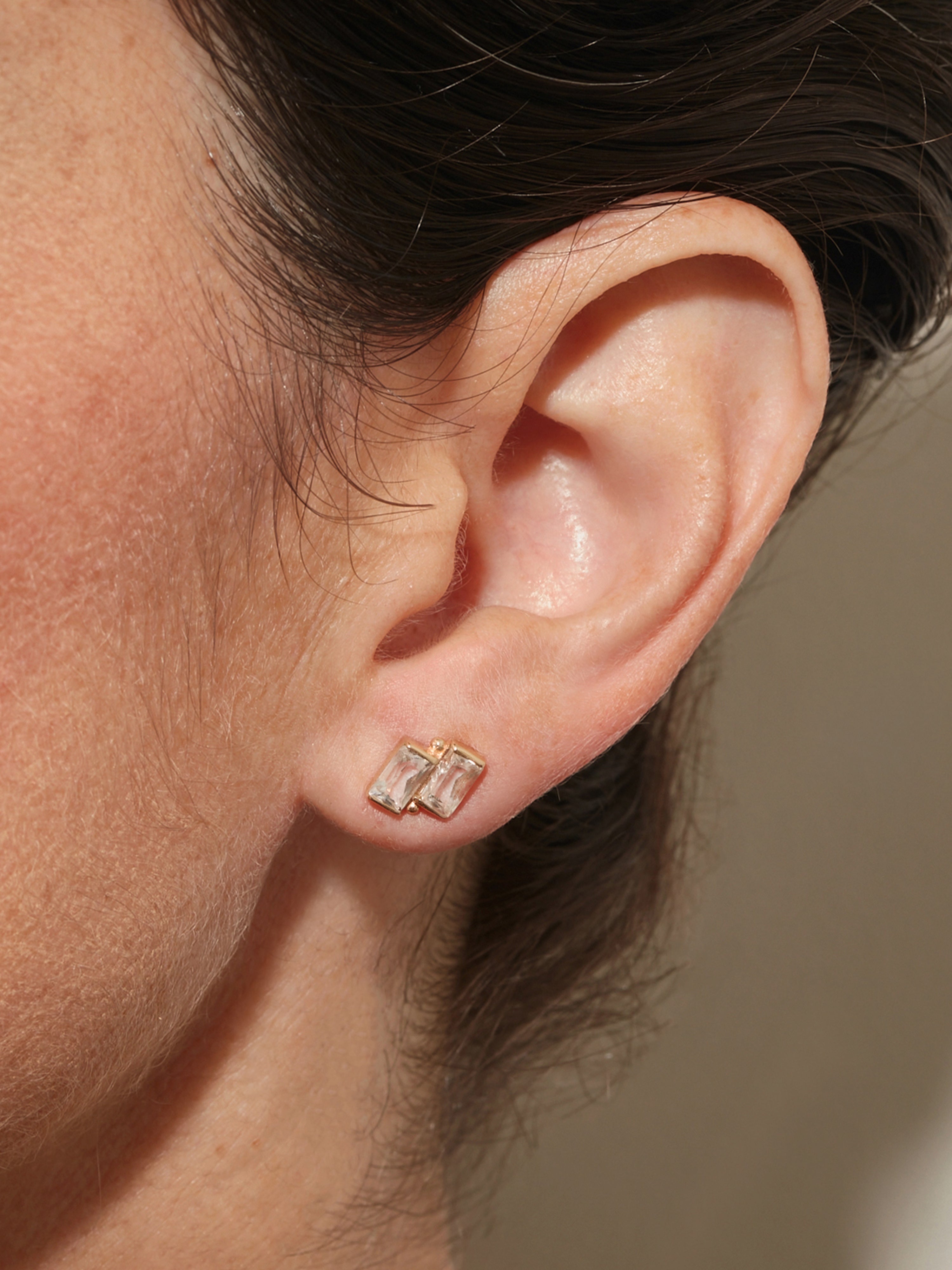 Cléo Deux Carré Studs