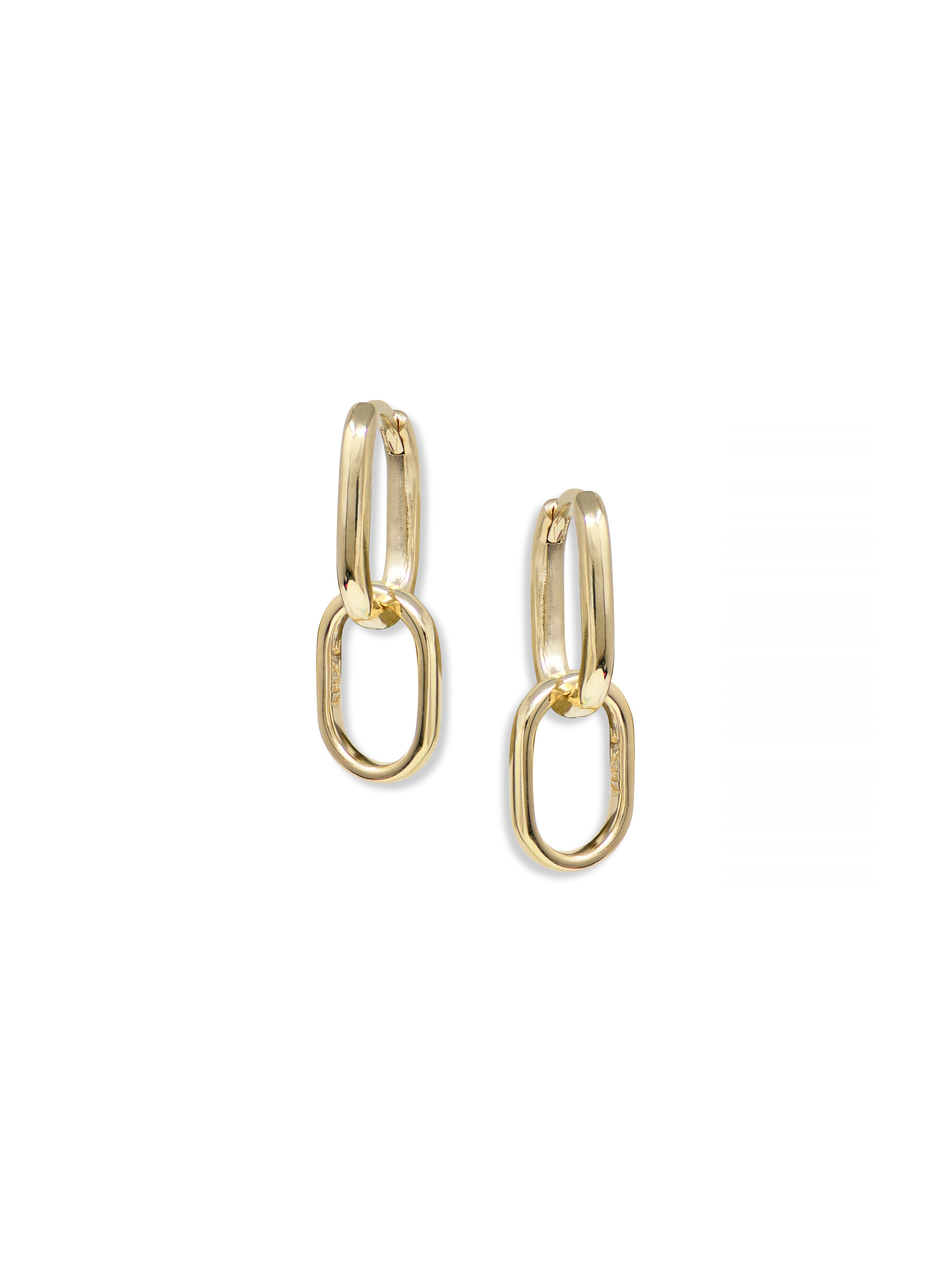 Classique Jojo Paper Clip Double Hoops