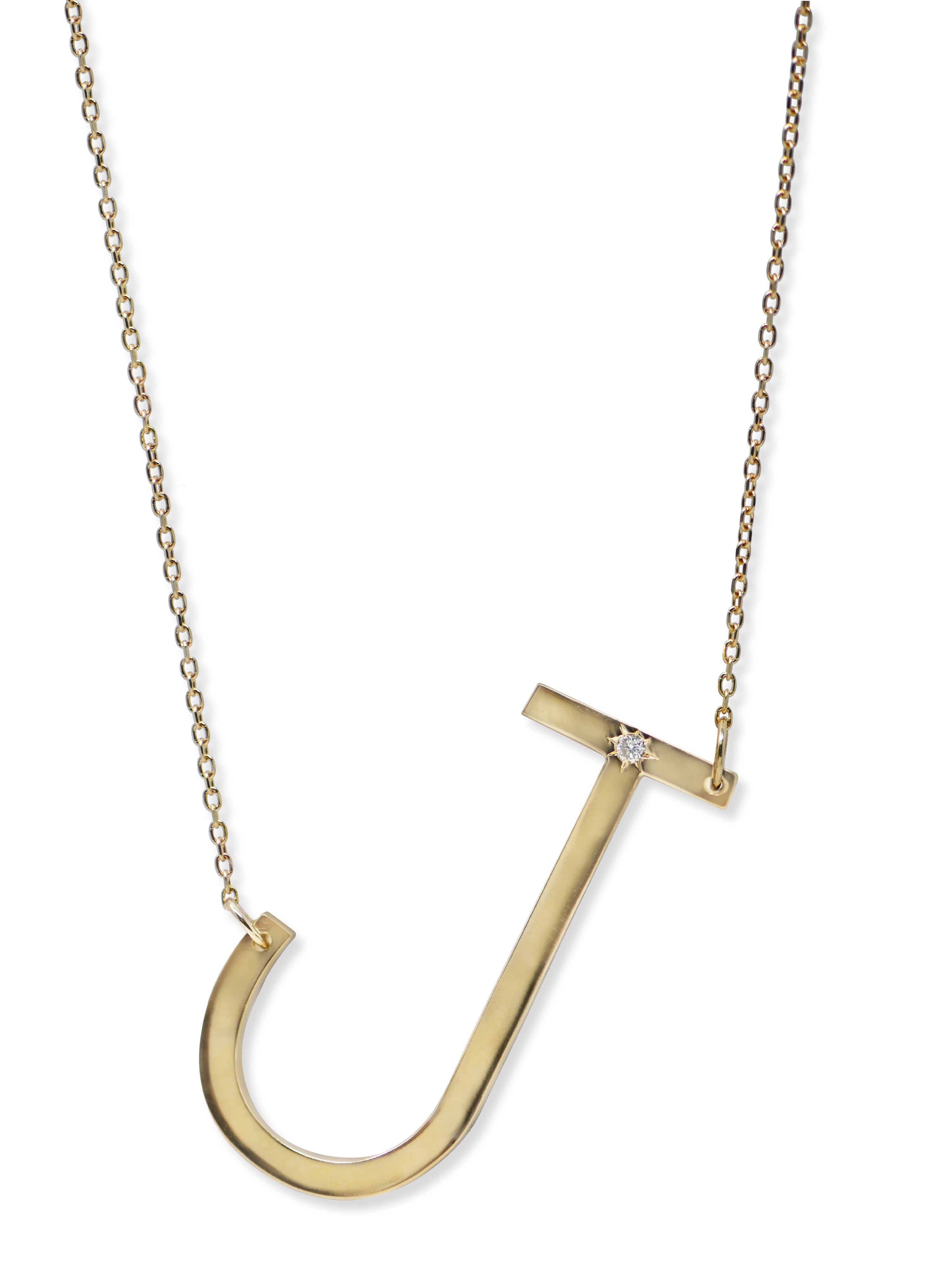 Love Letter Oversize Initial Necklace