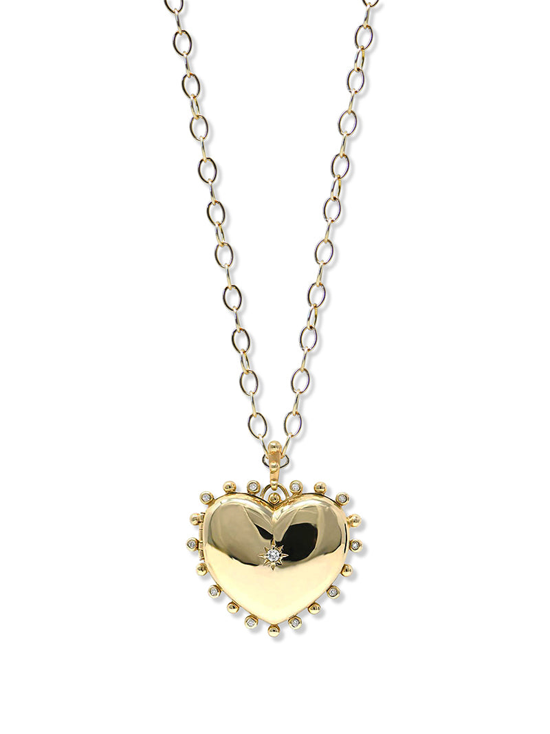 Dew Drop Large Heart Locket