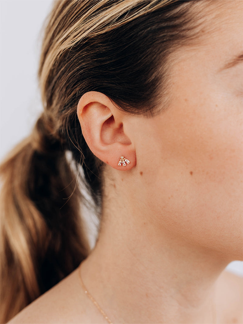 Anzie x Mel Soldera Petit Clou d’Oreille d’Éventail Déco