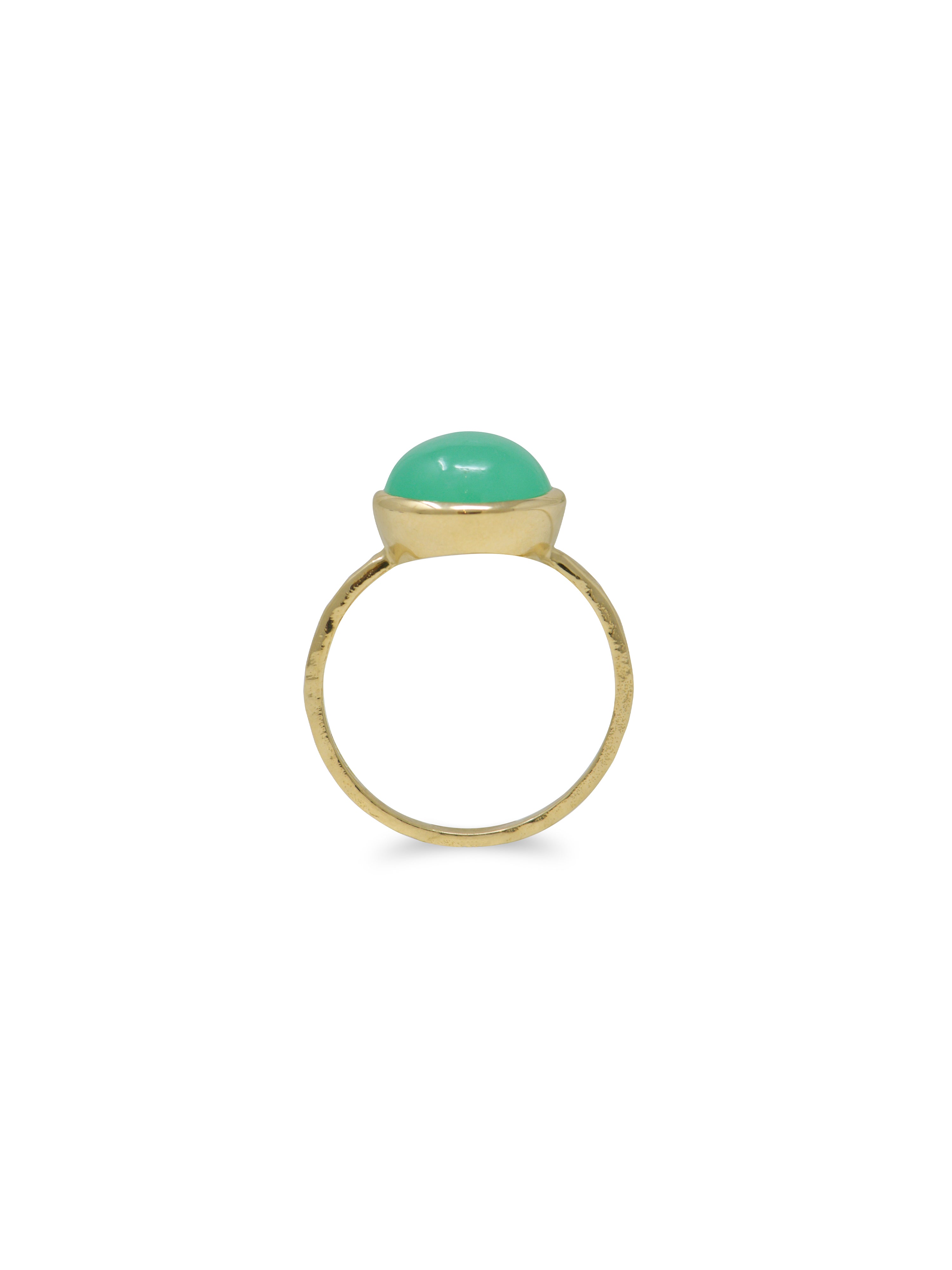 Classique Chrysoprase Bezel Ring
