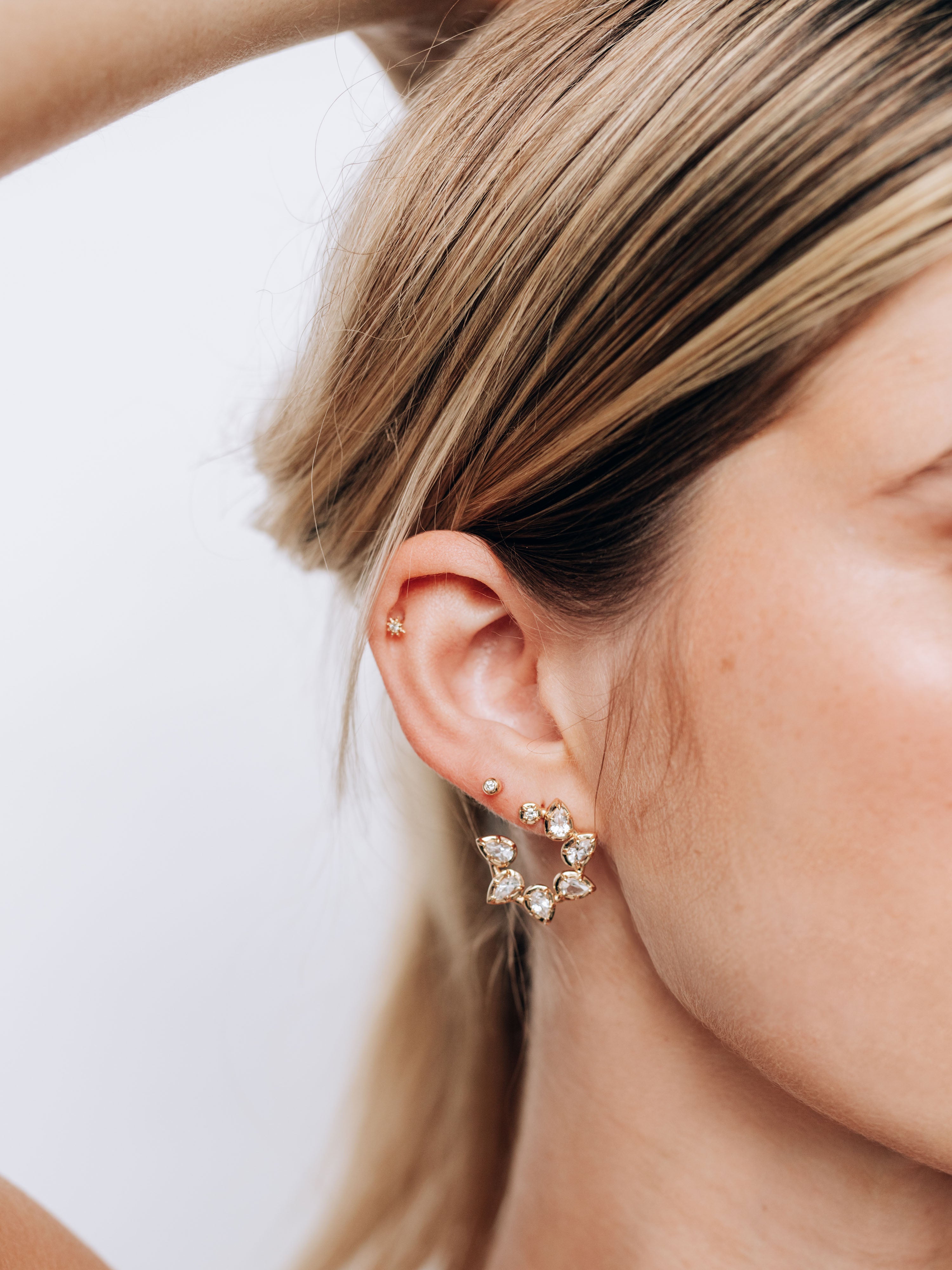 Anzie x Mel Soldera Clou d’Oreille Rond Cléo