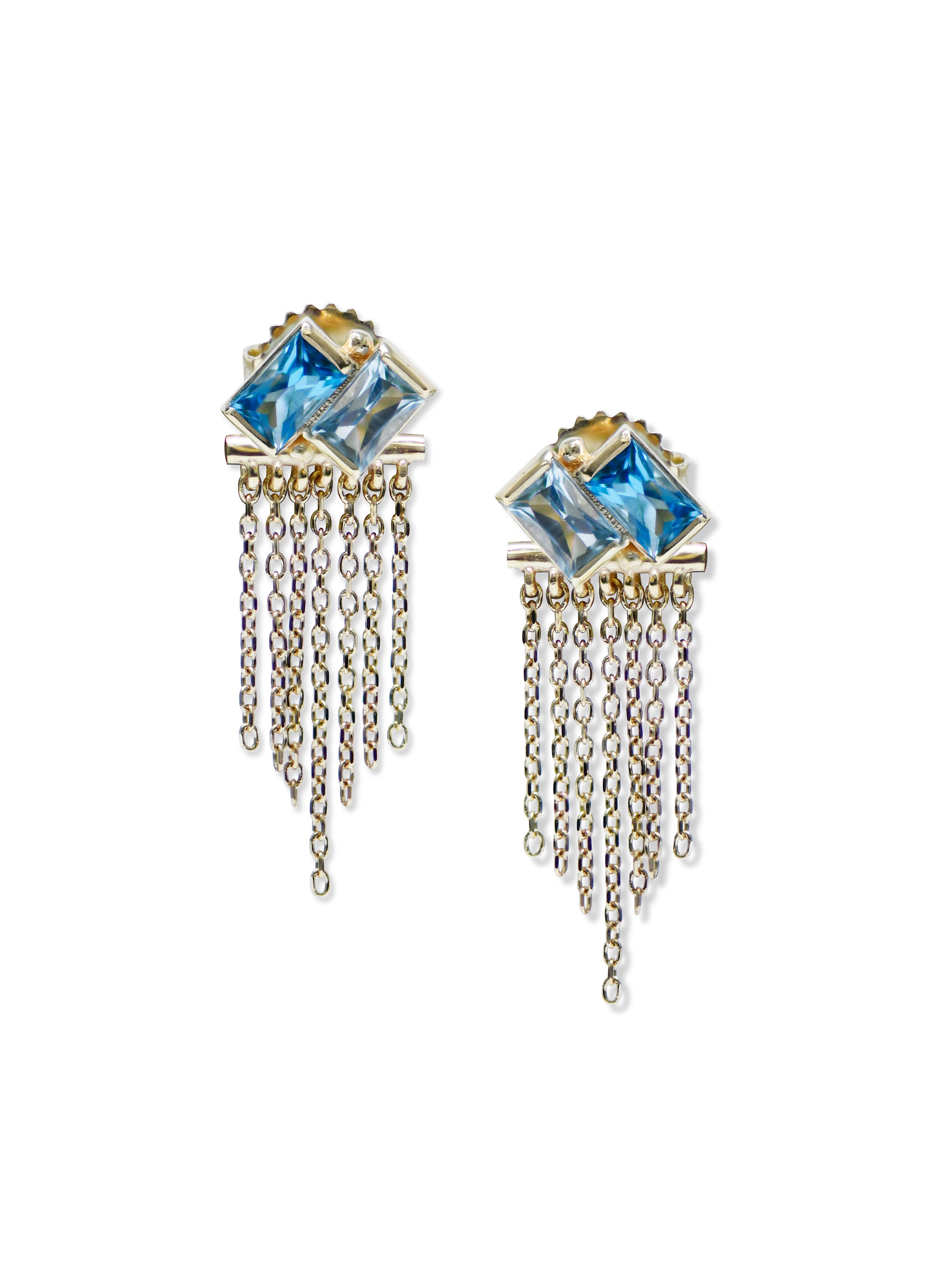 Cléo Suri Deux Carré Fringe Earring