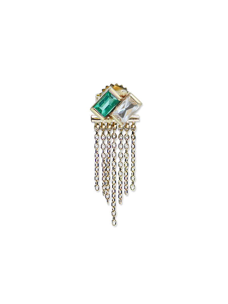 Cléo Suri Deux Carré Fringe Earring