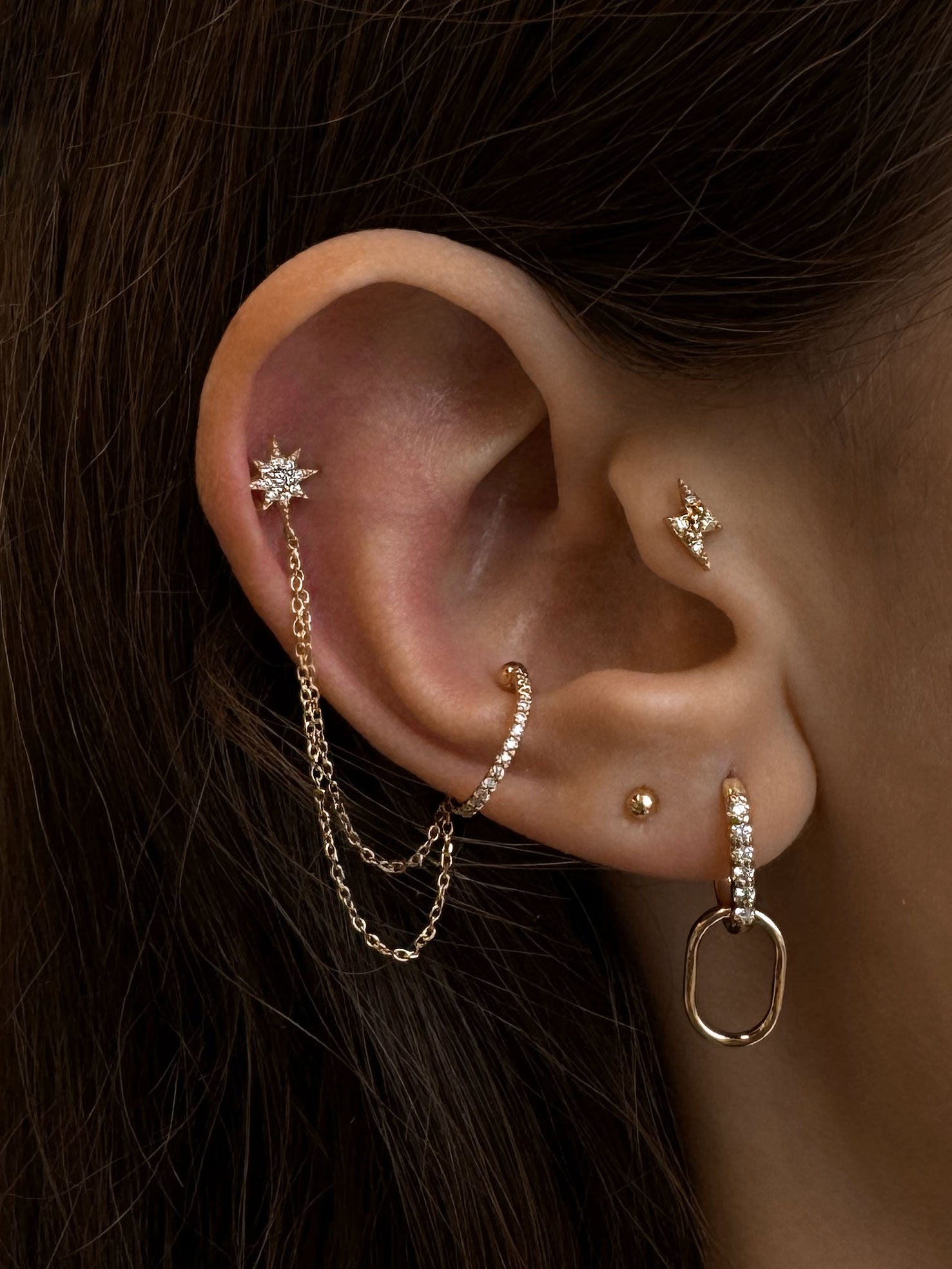 Aztec North Star & Ear Cuff Duo
