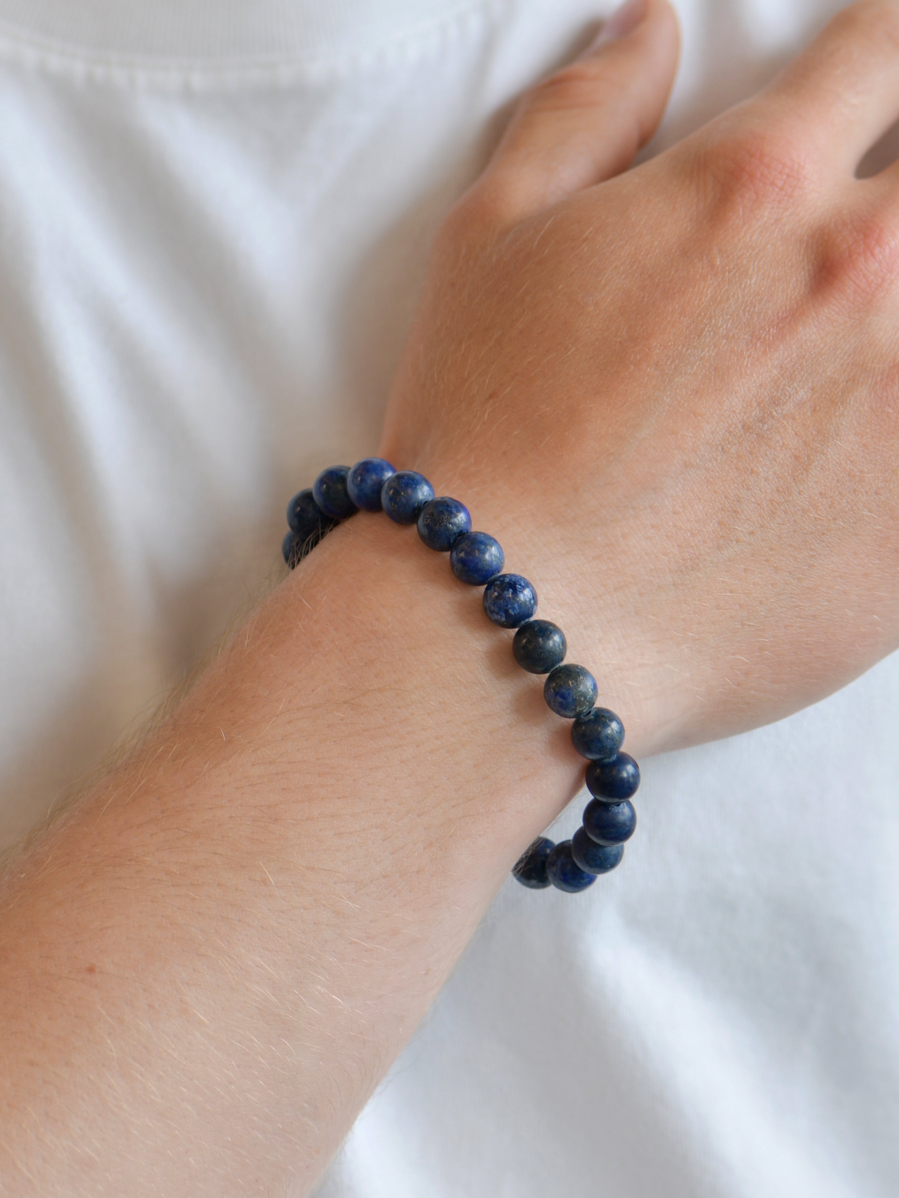 Bohème Men's Matte Lapis Bracelet
