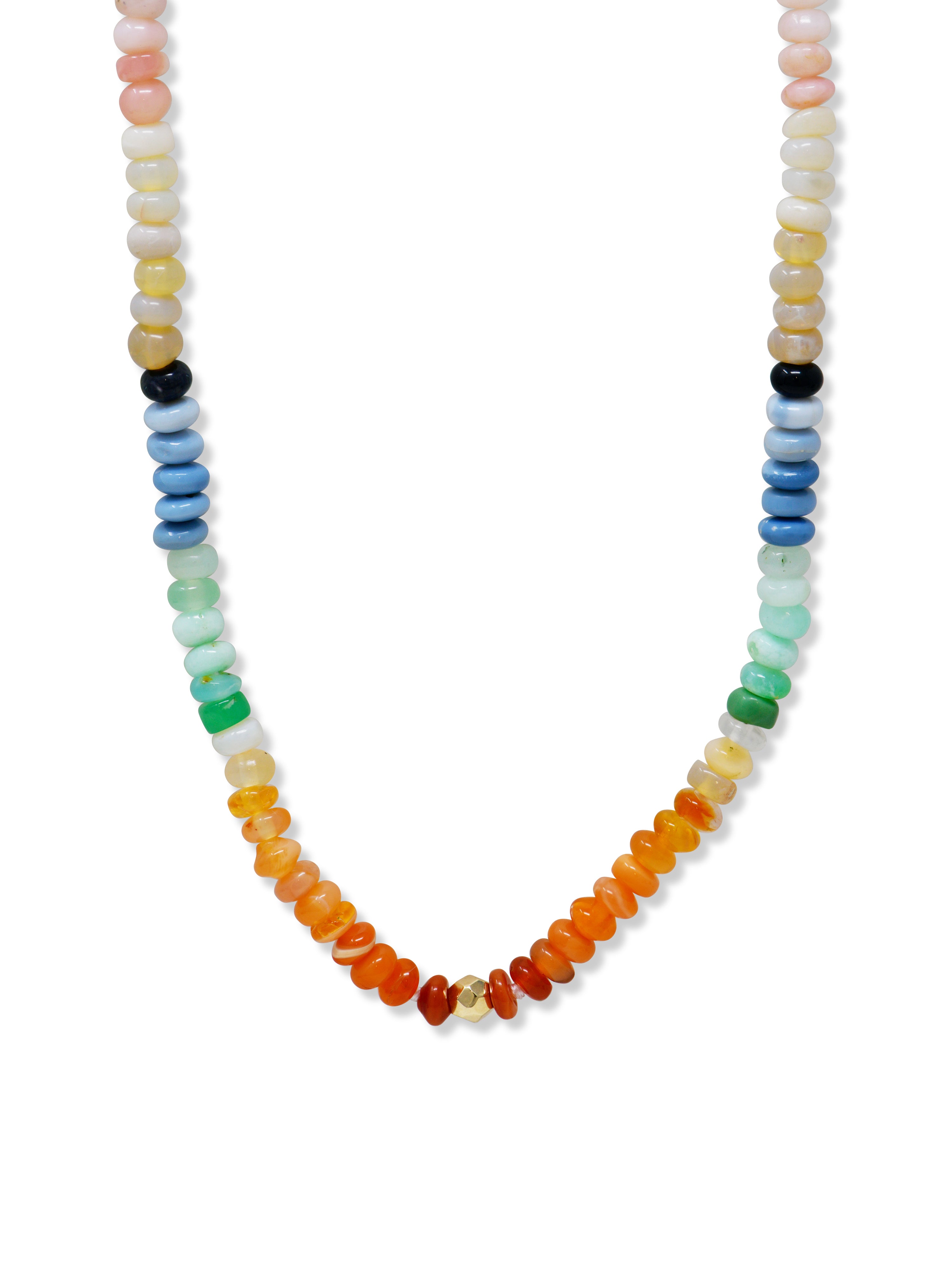 Bohème Multicolor Opal Rondelle Necklace