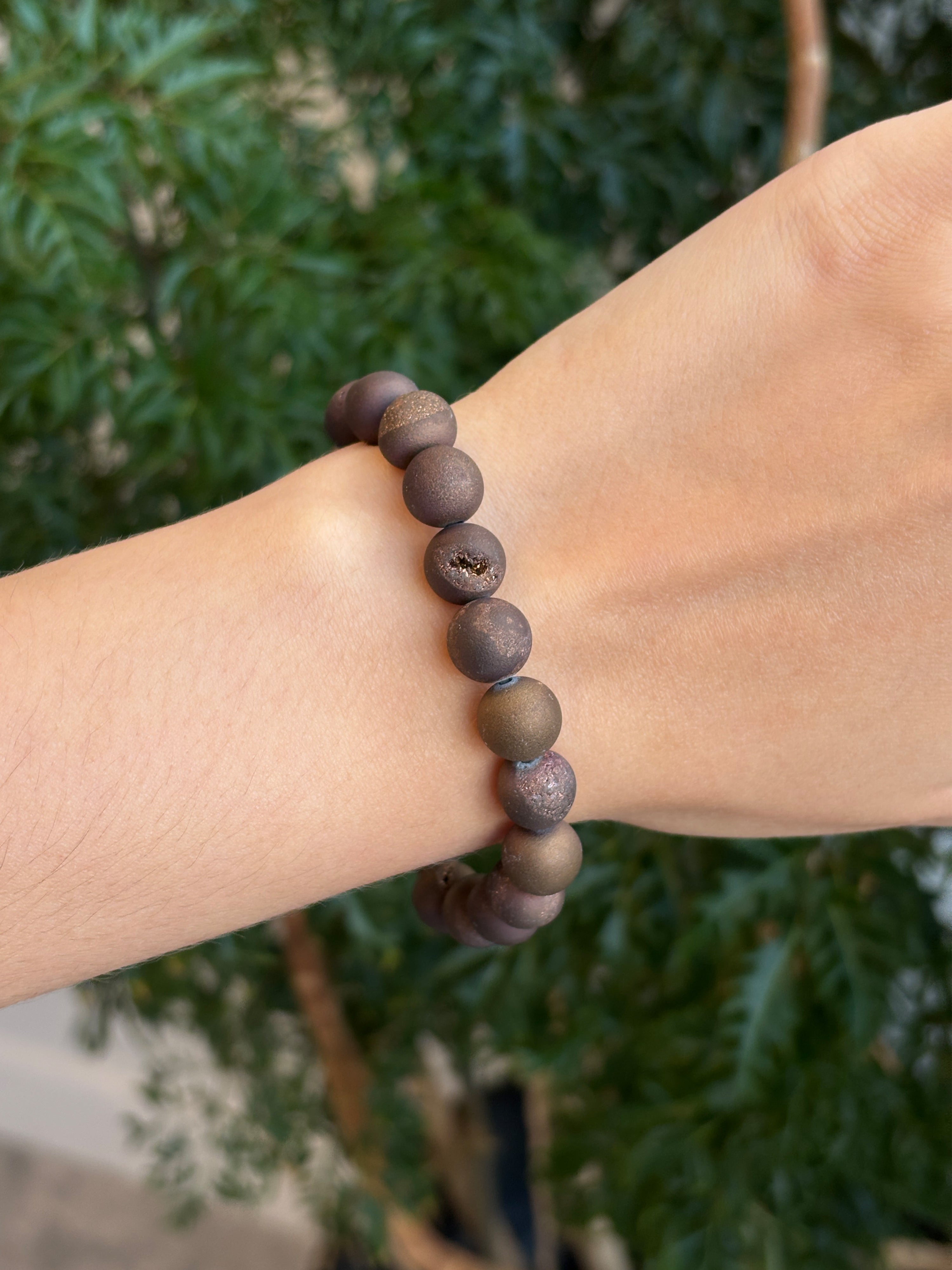 Bohème Dark Gold Druzy Bracelet