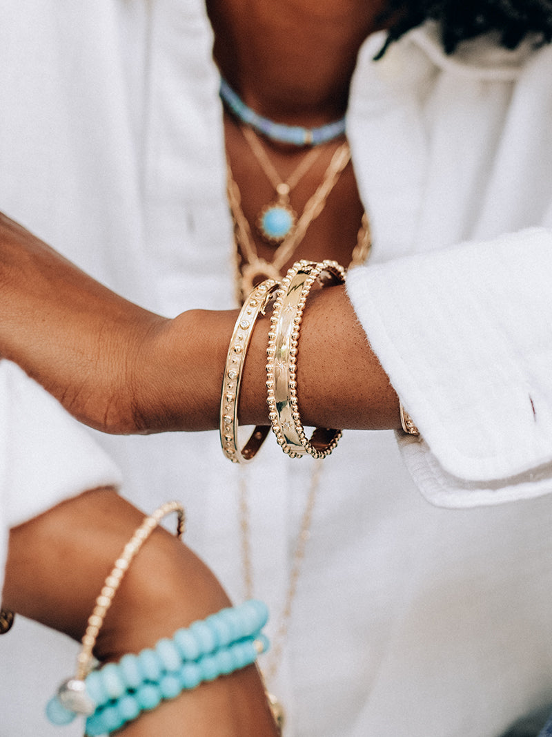 Méditerranée Dotted Diamond Bangle