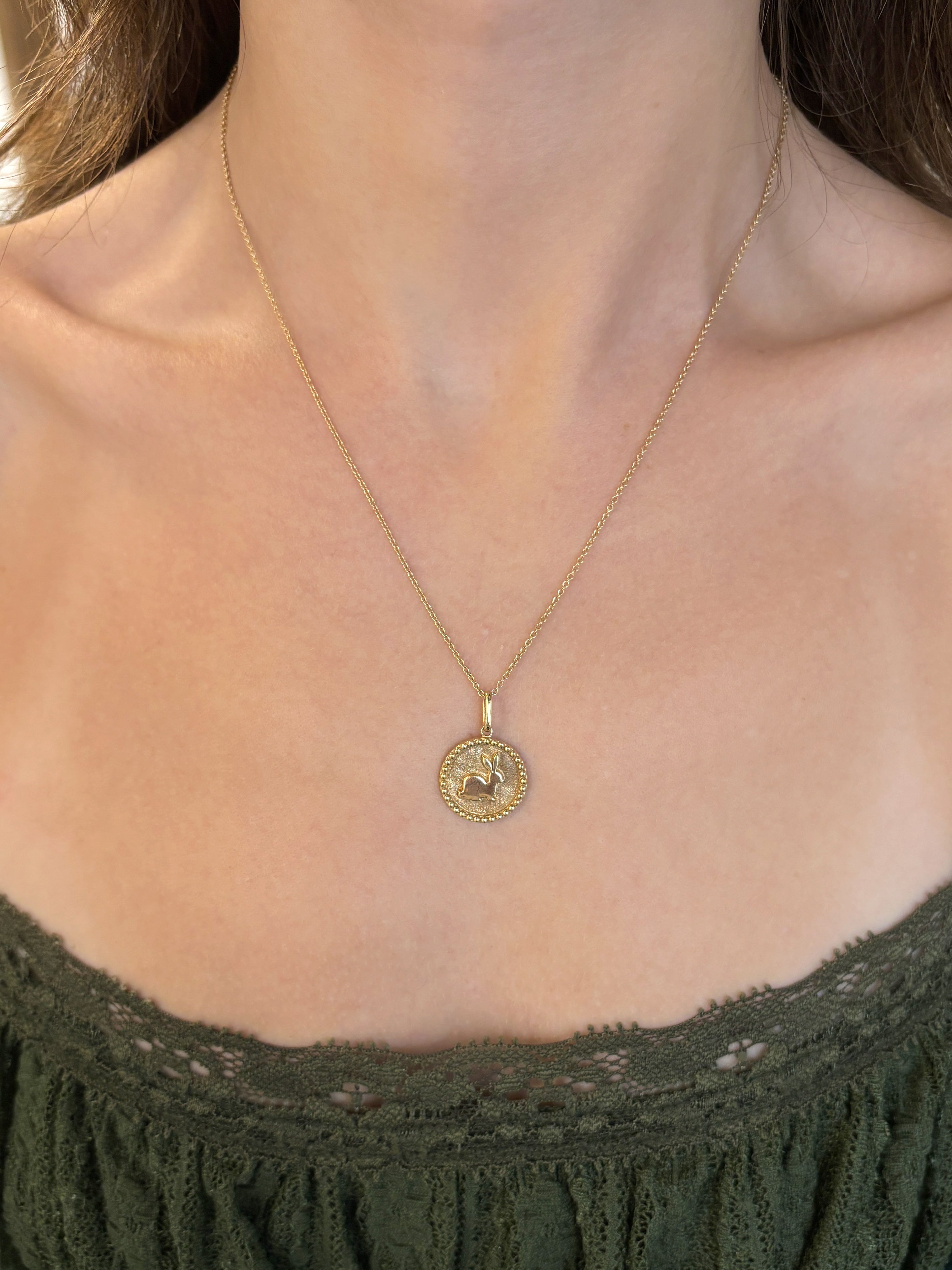 Dew Drop Year of The Rabbit Medallion